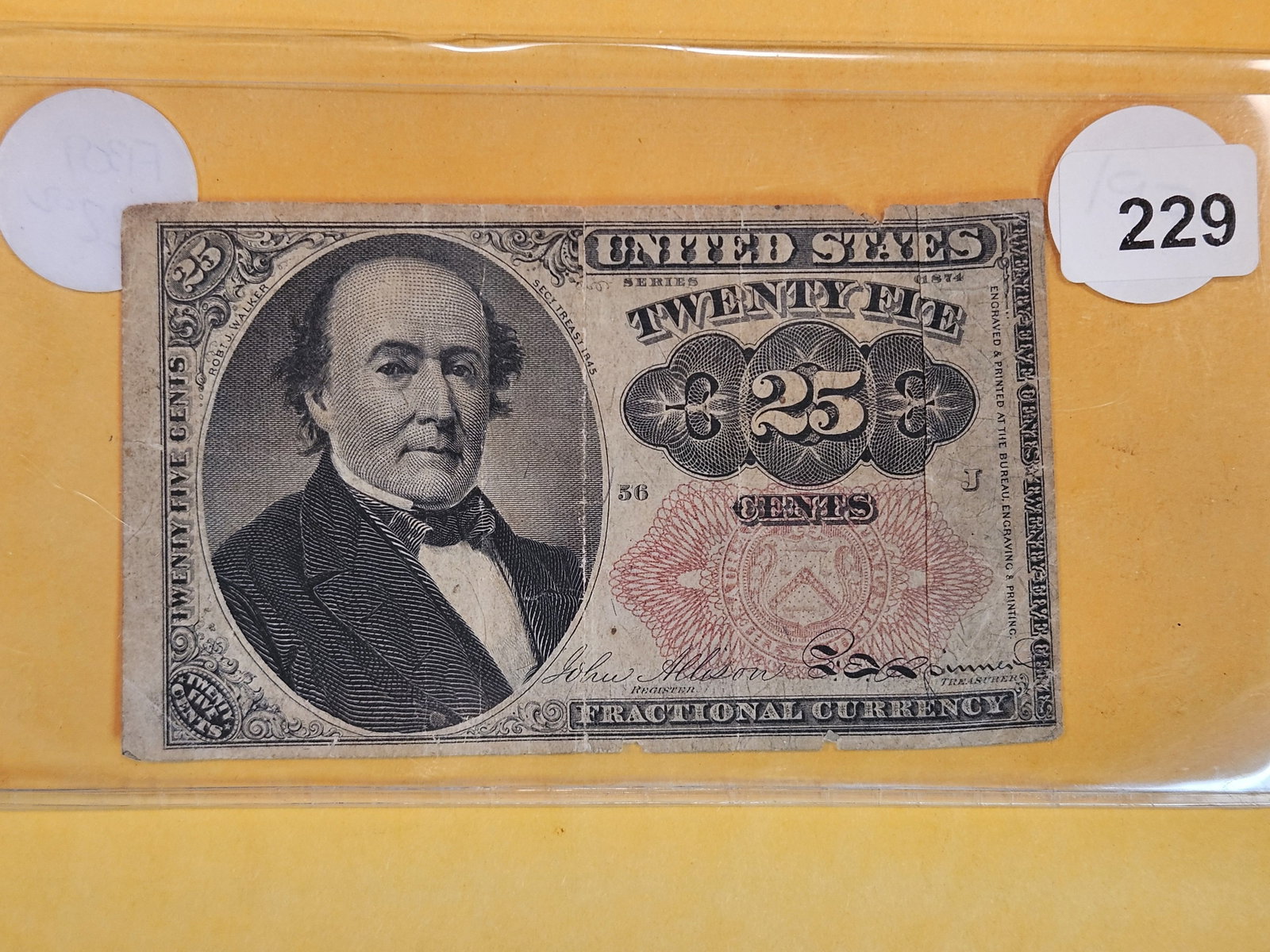 Twenty-Five cent Fractional Currency (1 of 2)