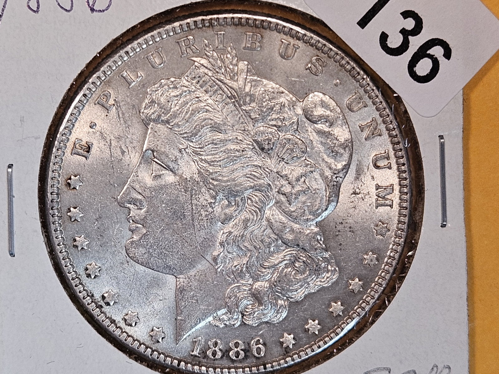 Brilliant Uncirculated Plus 1886 Morgan Dollar (1 of 3)