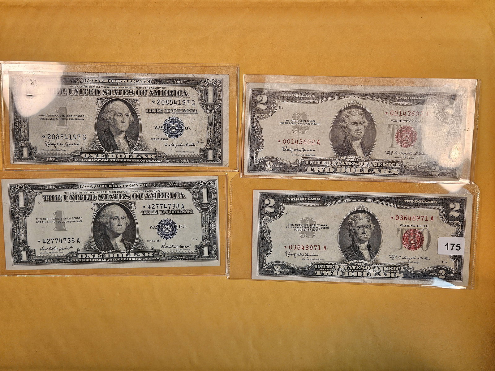 Four STAR Replacement pieces of US Currency (1 of 2)