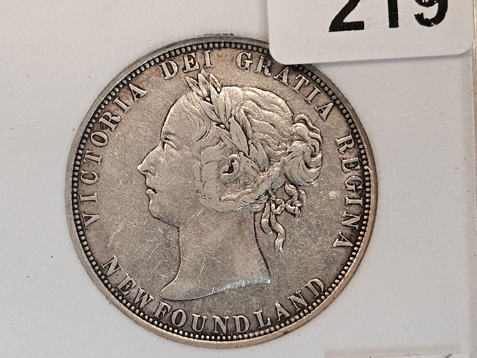 1882-H Newfoundland silver 50 cents (1 of 4)