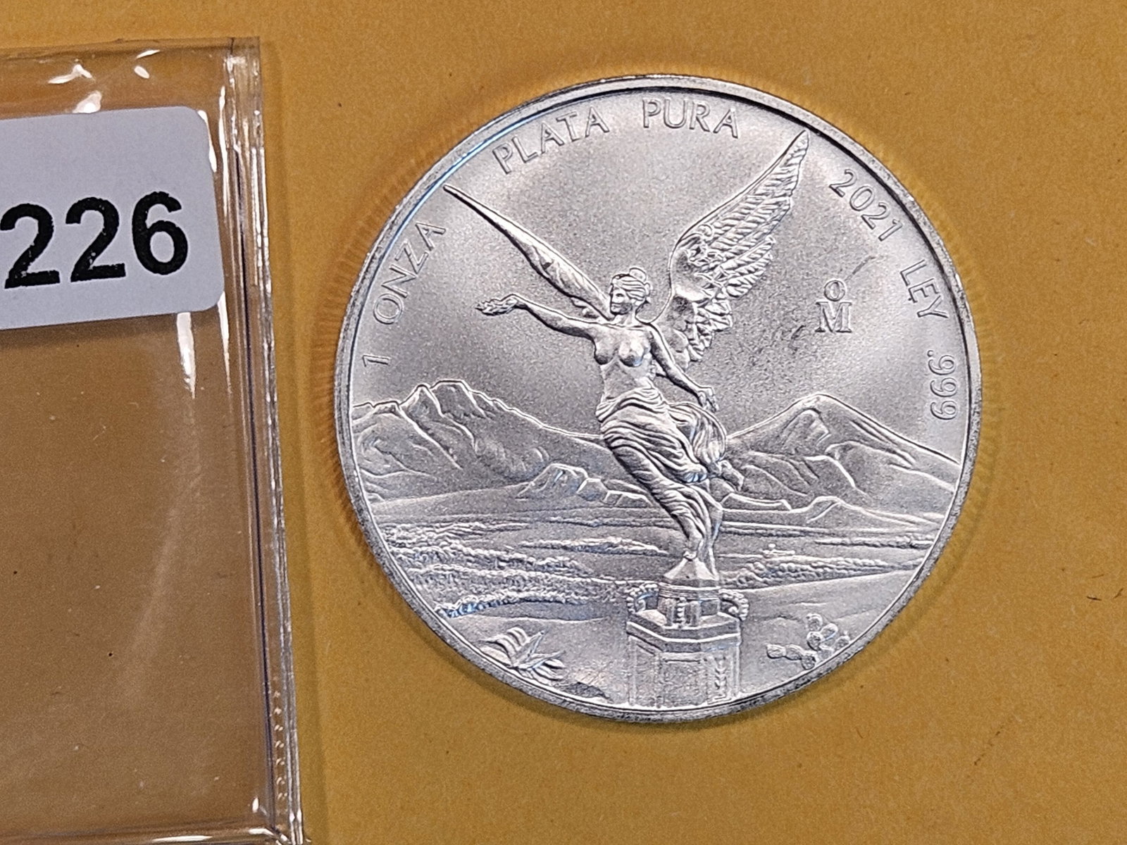 GEM Brilliant uncirculated 2021 Mexico Silver Onza: Libertad
