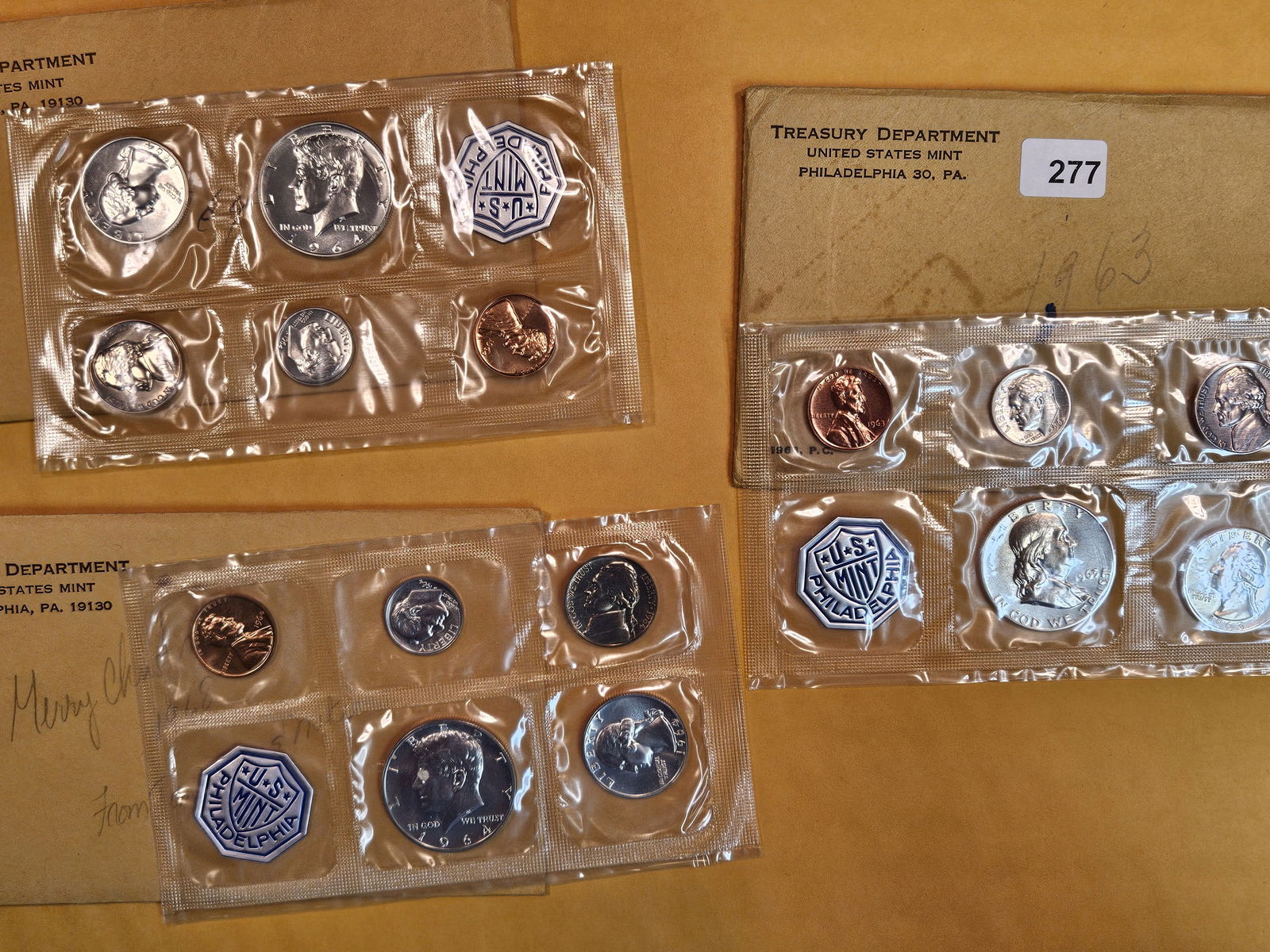 Three US Silver Proof Sets in OGP with COA's (1 of 4)