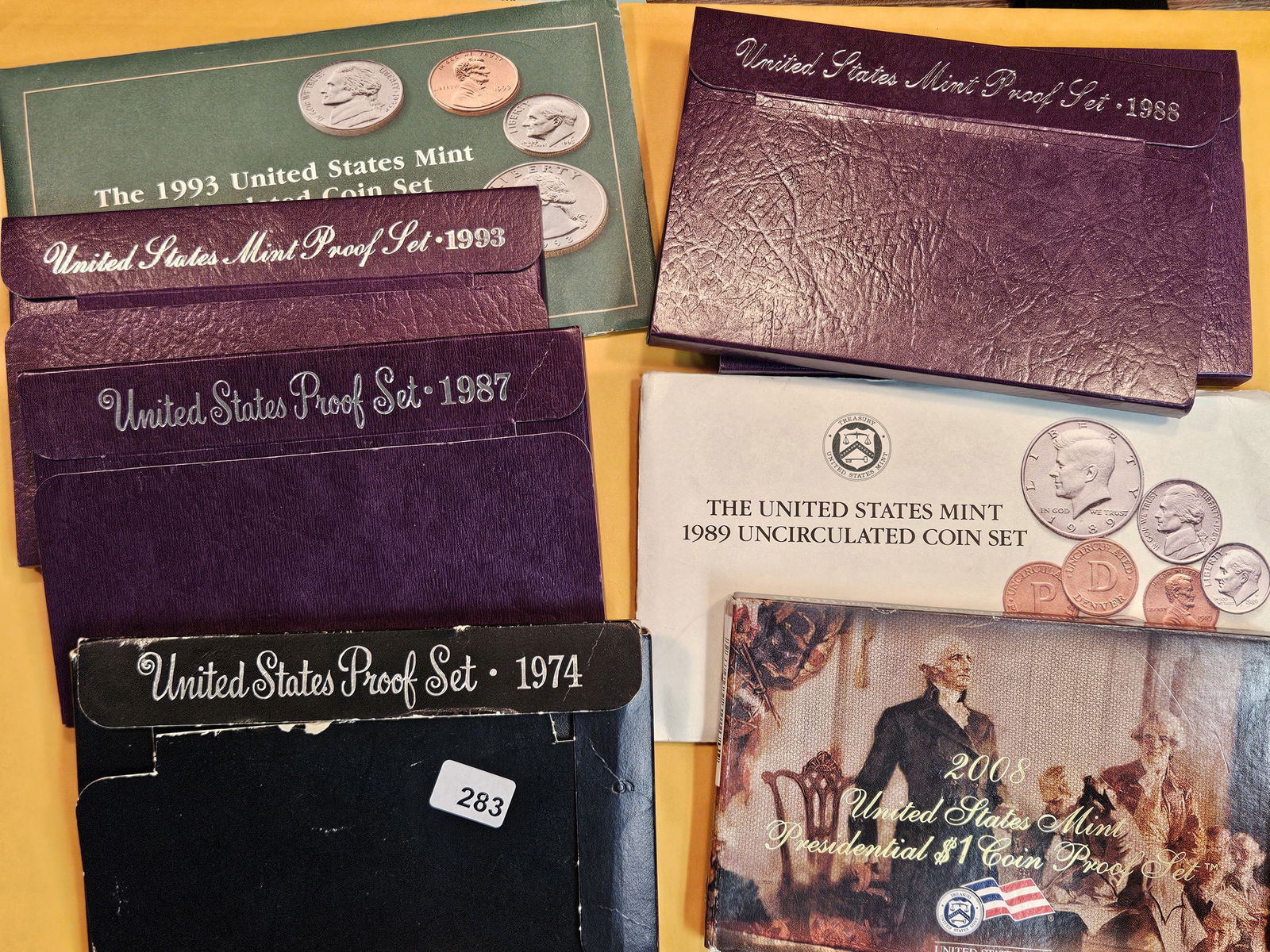 Eight mixed US Proof and Mint Sets (1 of 1)