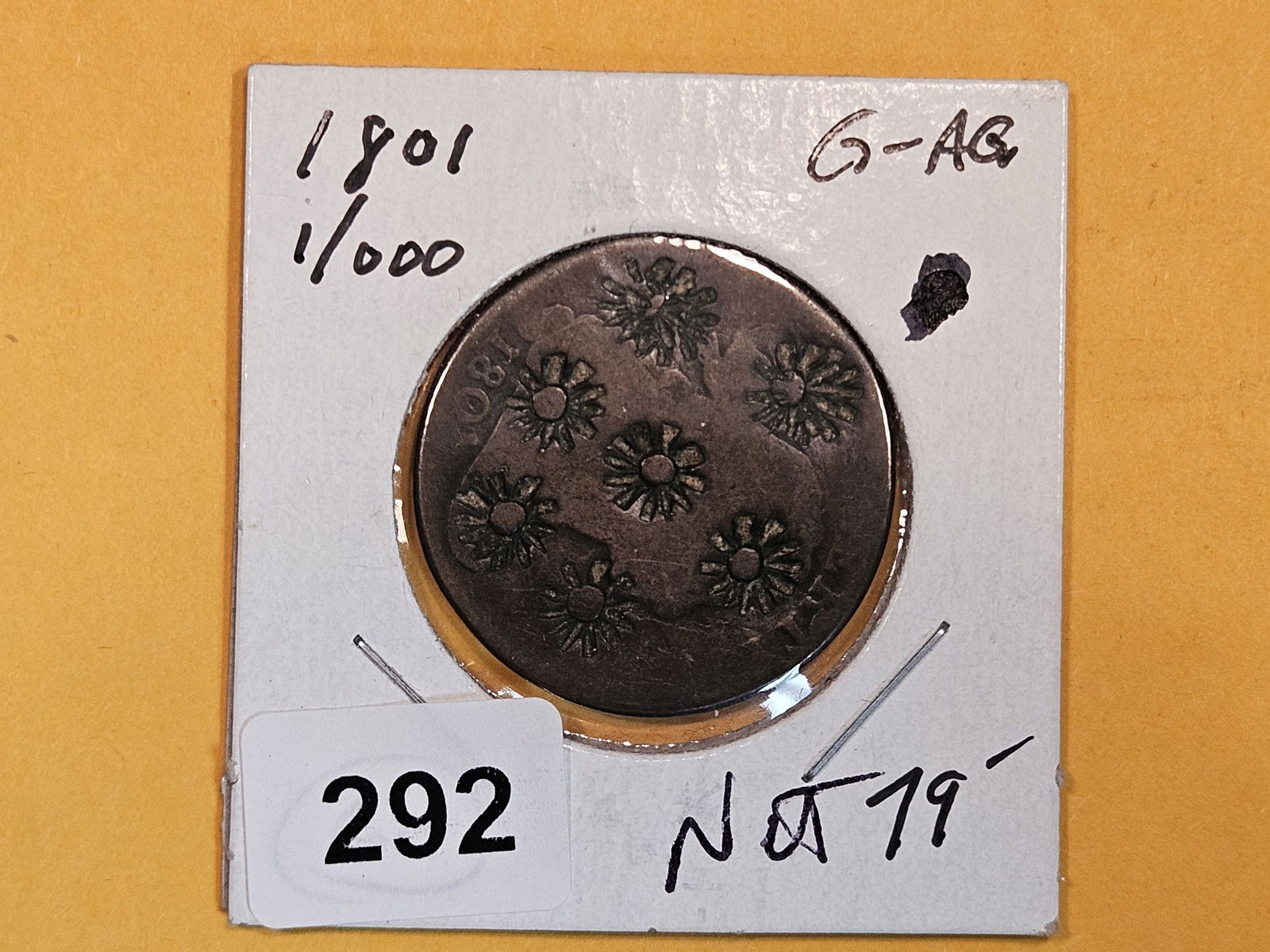 * KEY VARIETY * 1801 1/000 Draped Bust Large Cent (1 of 3)