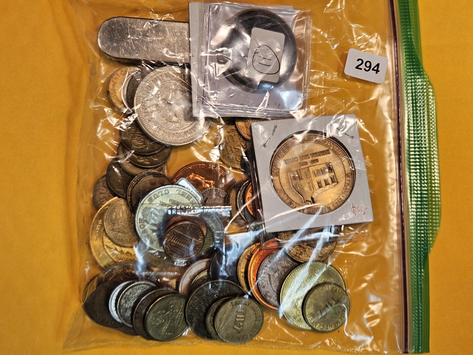 EXONUMIA!: Medium bag of tokens and medals and more