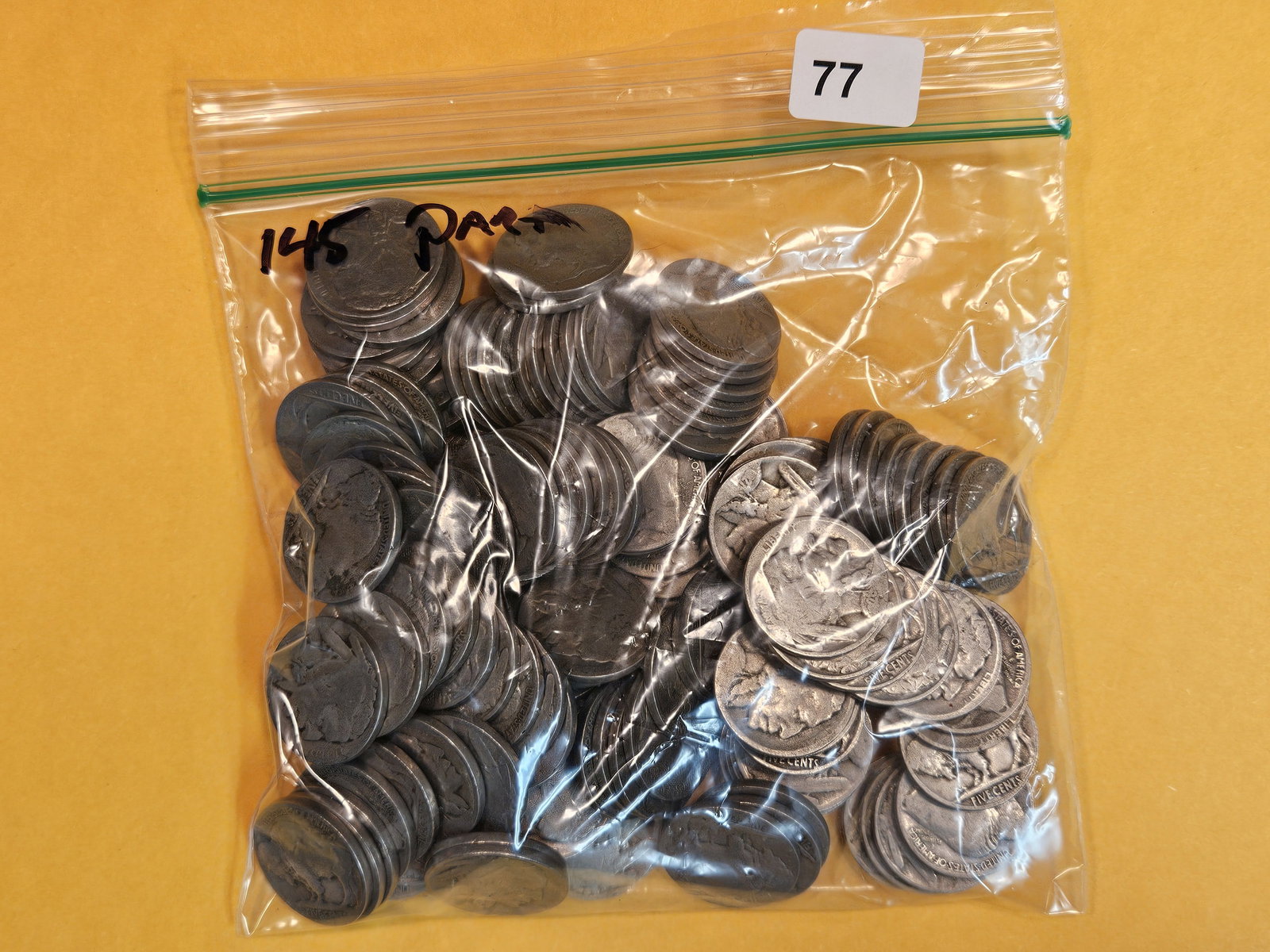One Hundred Forty-Five Buffalo Nickels (1 of 1)