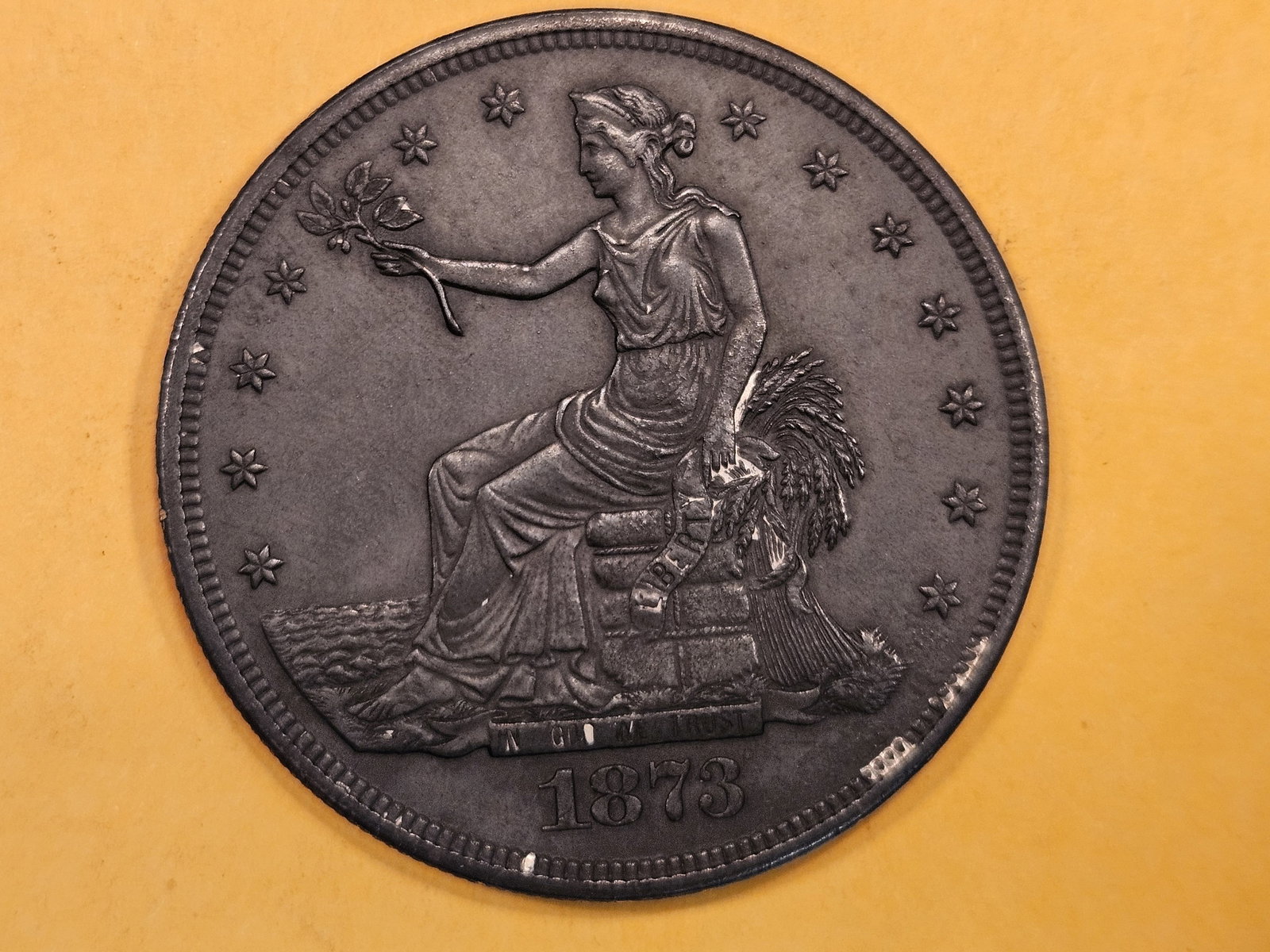 1873 Trade Dollar in Uncirculated - details (1 of 10)