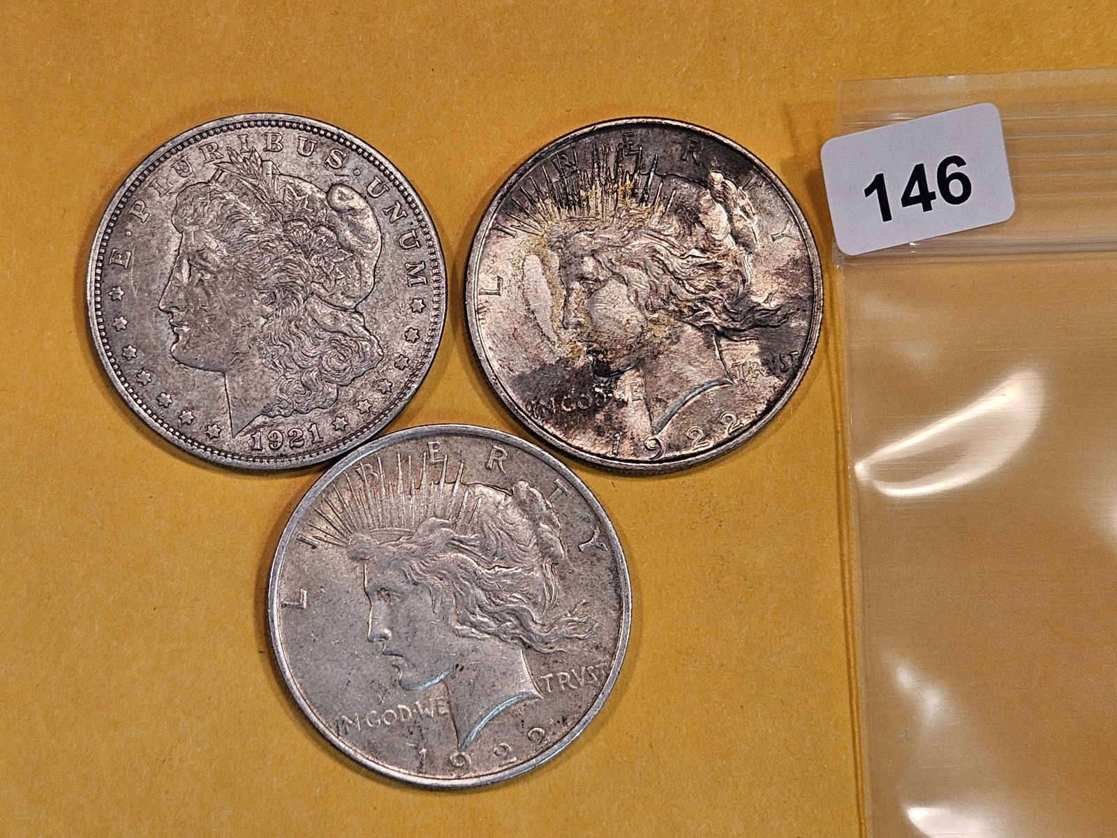 Three mixed Silver Dollars (1 of 2)