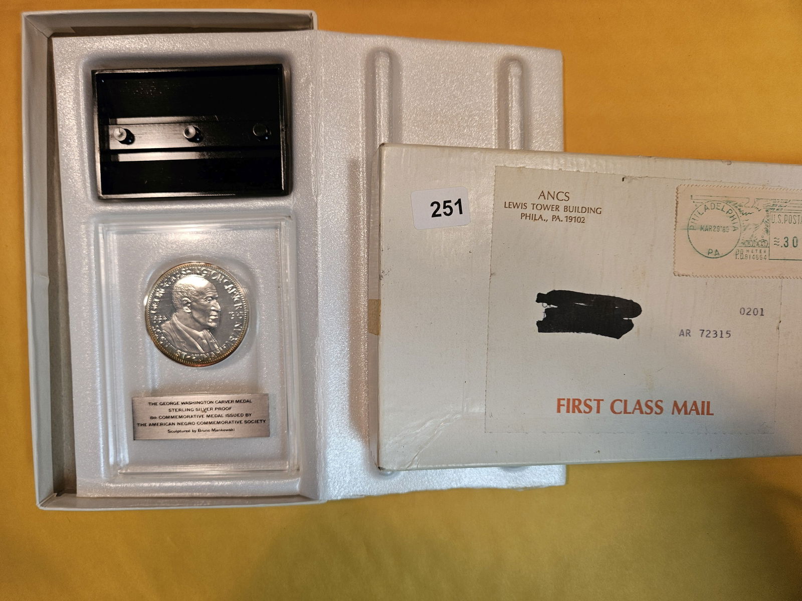 George Washington Carver Proof Silver Medal (1 of 2)