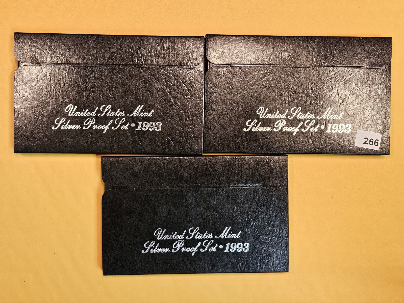 Three 1993 US Silver Proof Sets (1 of 1)