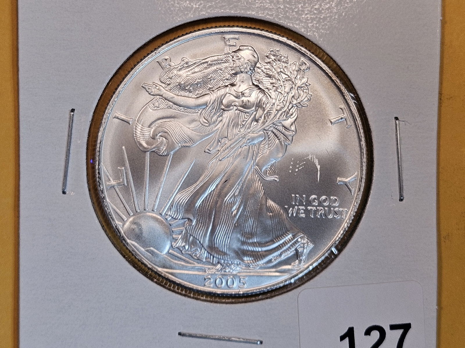 GEM Brilliant Uncirculated 2005 American Silver Eagle (1 of 2)