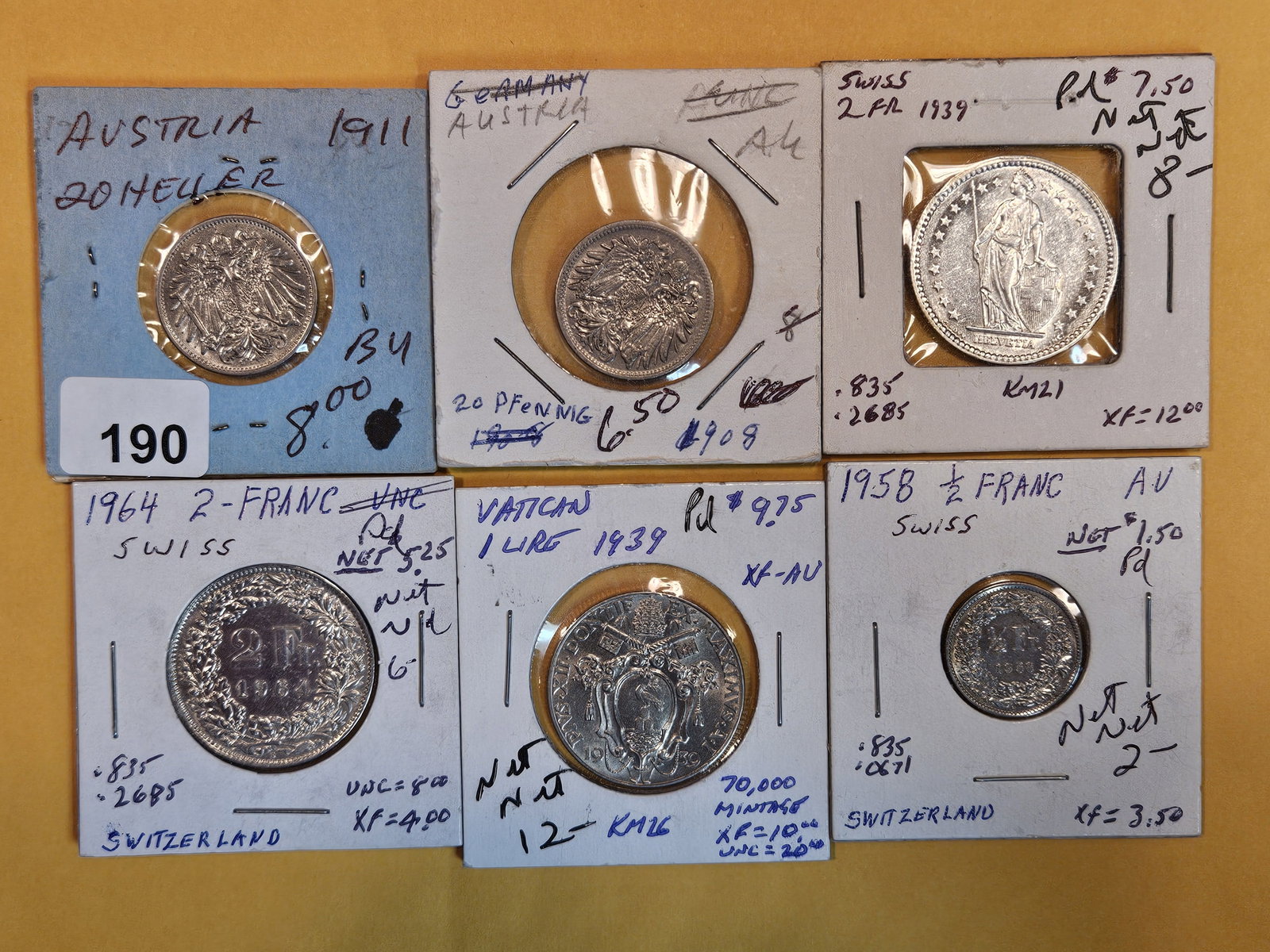 Six lovely, brilliant Uncirculated World coins (1 of 2)