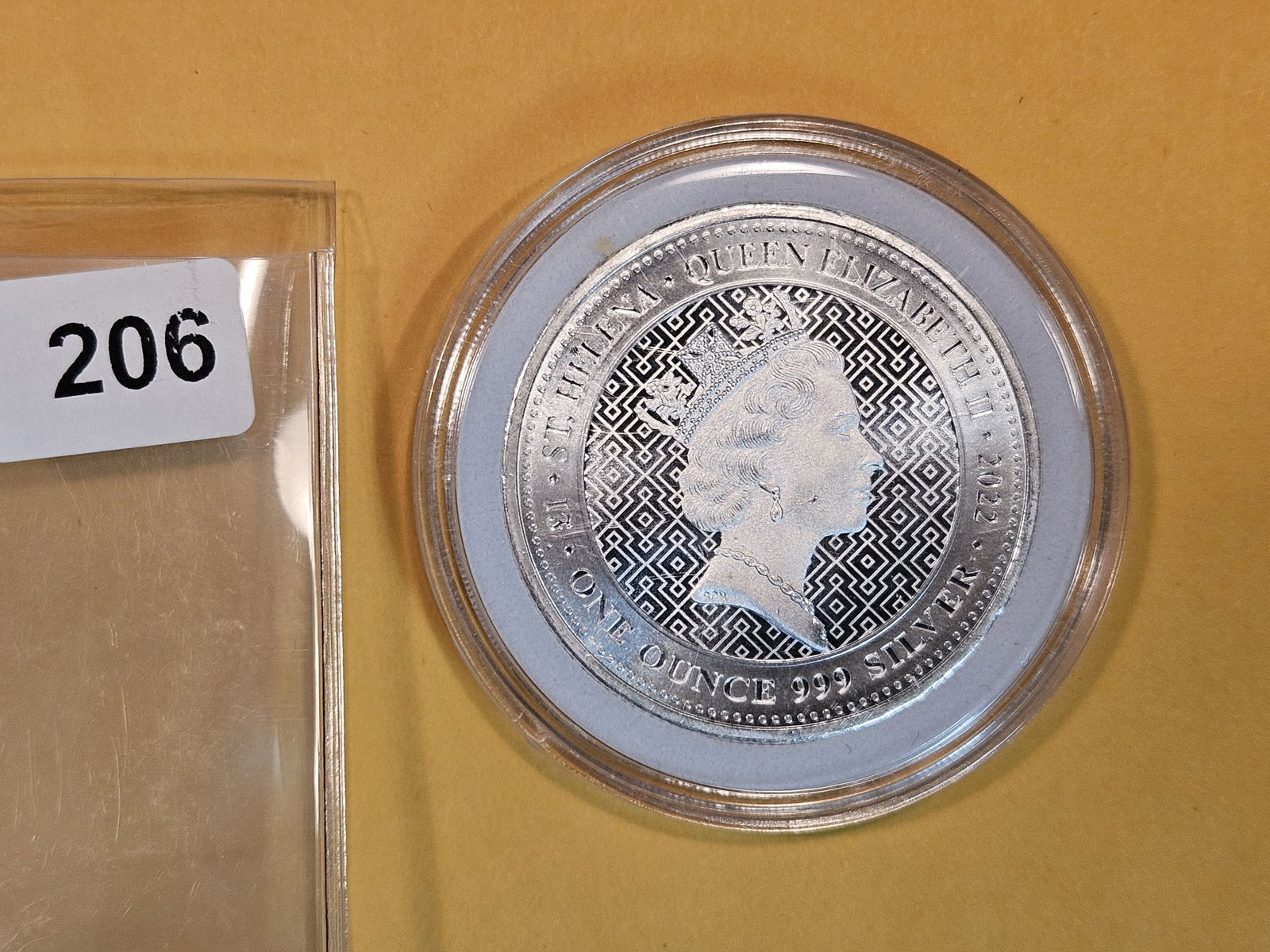 GEM 2022 St Helena silver Dollar (1 of 2)
