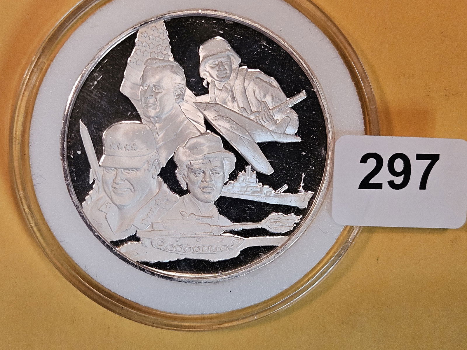 One troy ounce .999 fine silver Art round (1 of 2)