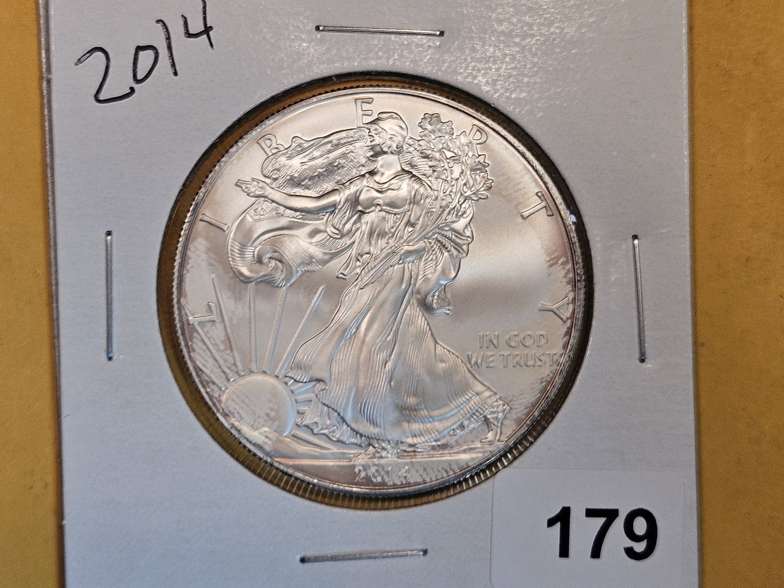 GEM Brilliant Uncirculated 2014 American Silver Eagle (1 of 2)