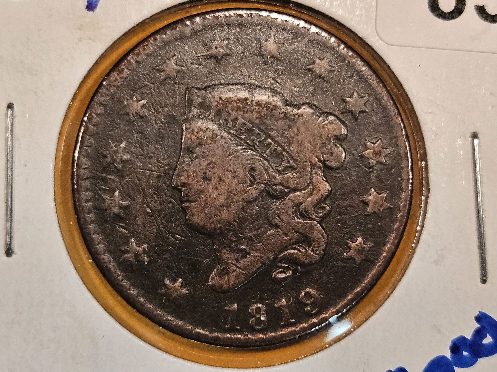 1819 Coronet Head Large Cent (1 of 3)