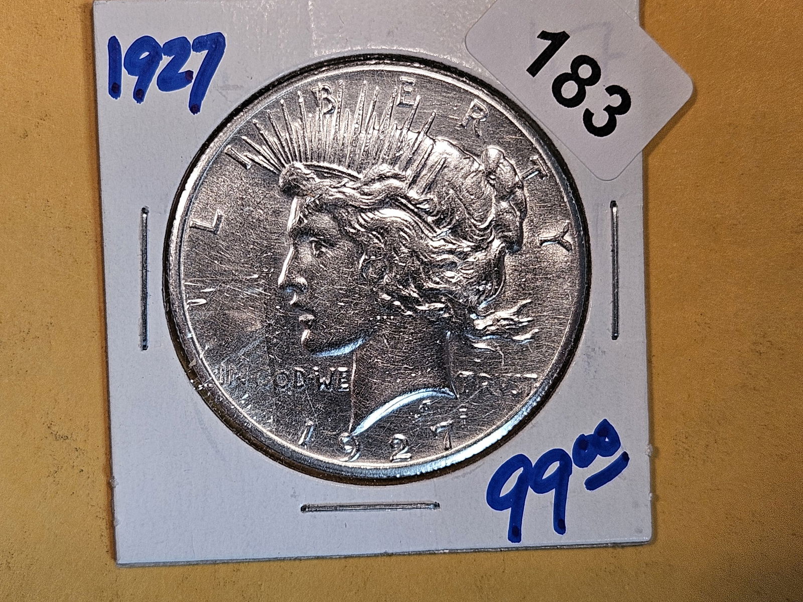1927 Peace silver dollar (1 of 2)