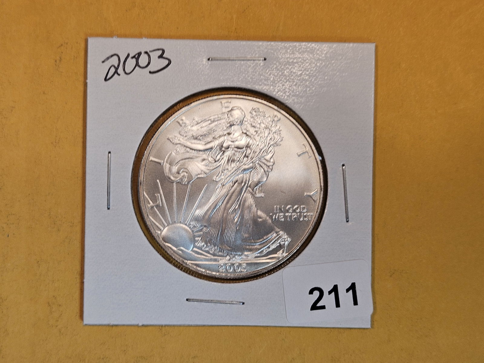 GEM Brilliant Uncirculated 2003 American Silver Eagle (1 of 2)
