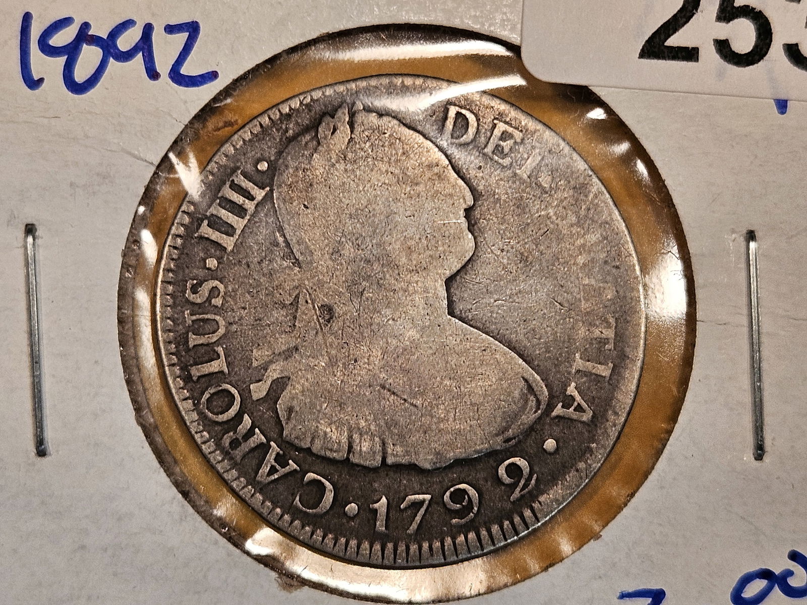 1792 Mexico silver 2 reals (1 of 3)