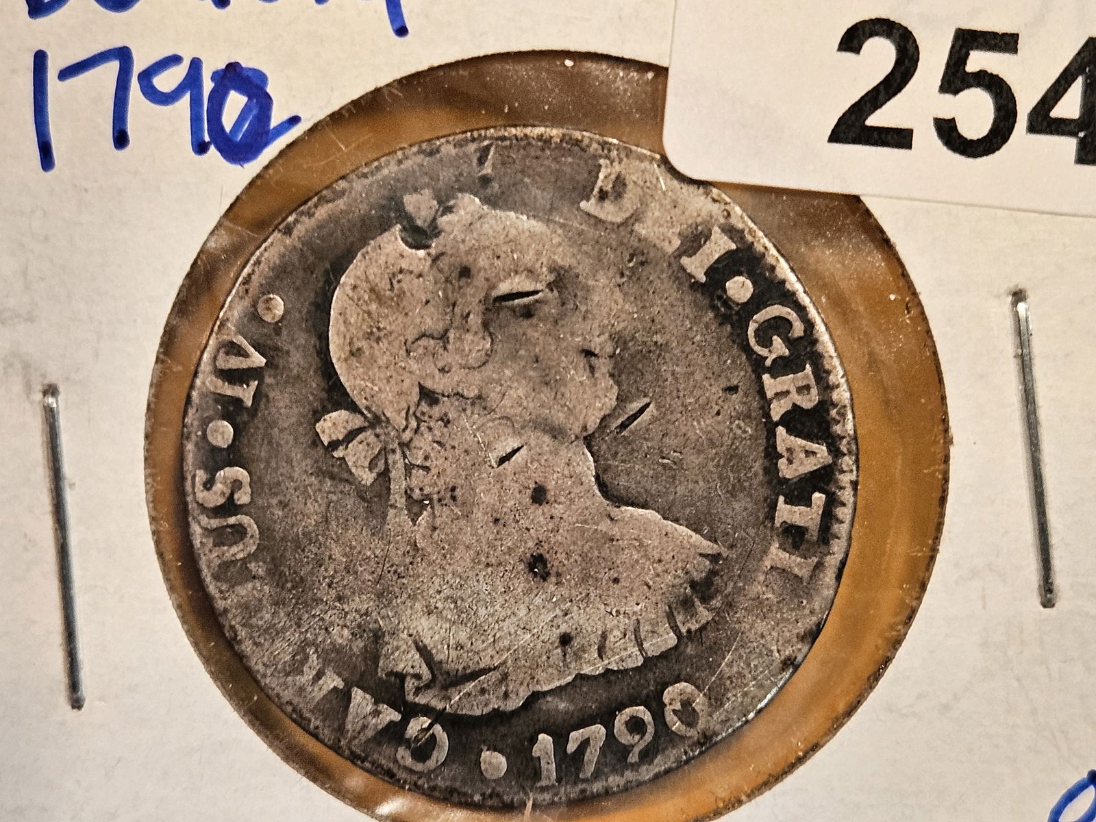 1790 Bolivia silver 2 reals (1 of 3)