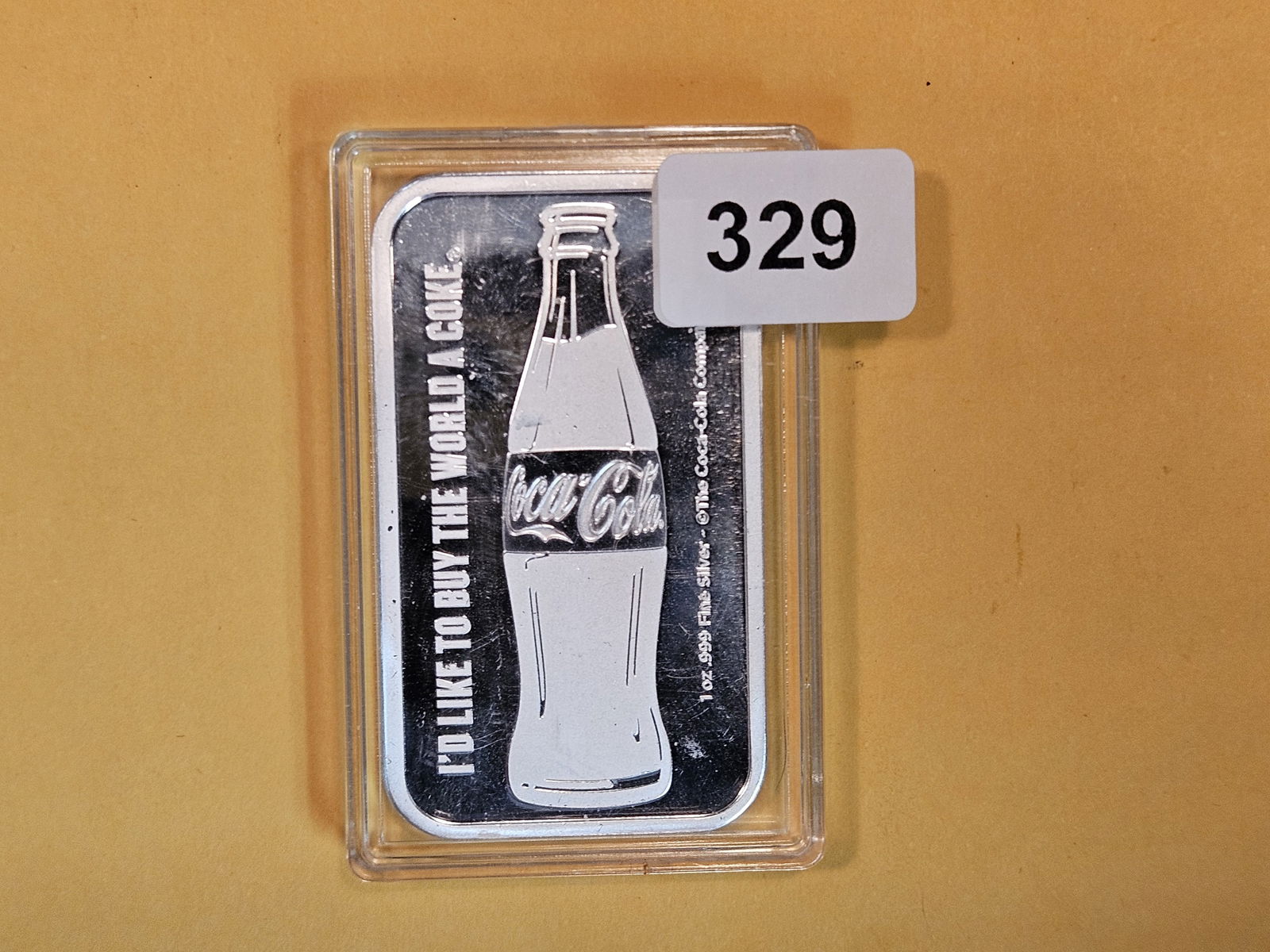 One Troy ounce .999 fine silver Proof Art Bar (1 of 2)