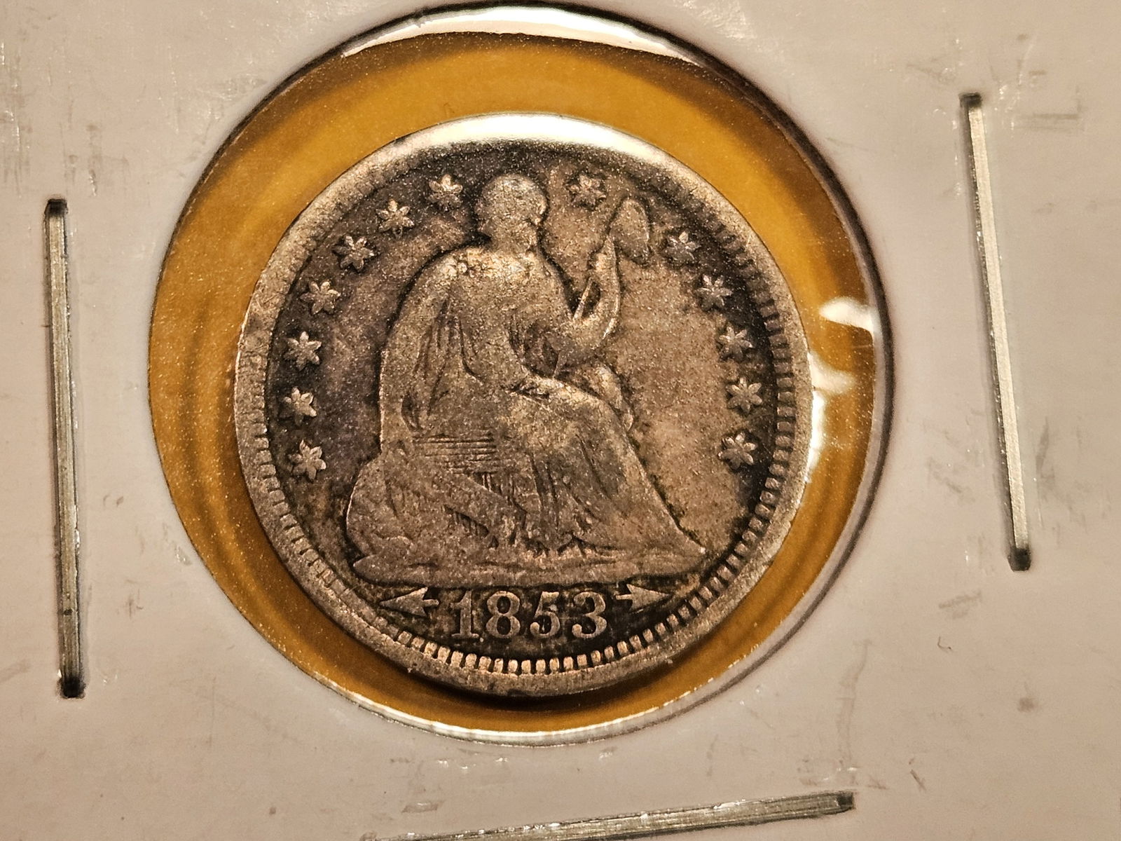 1853 Seated Liberty Half Dime (1 of 3)