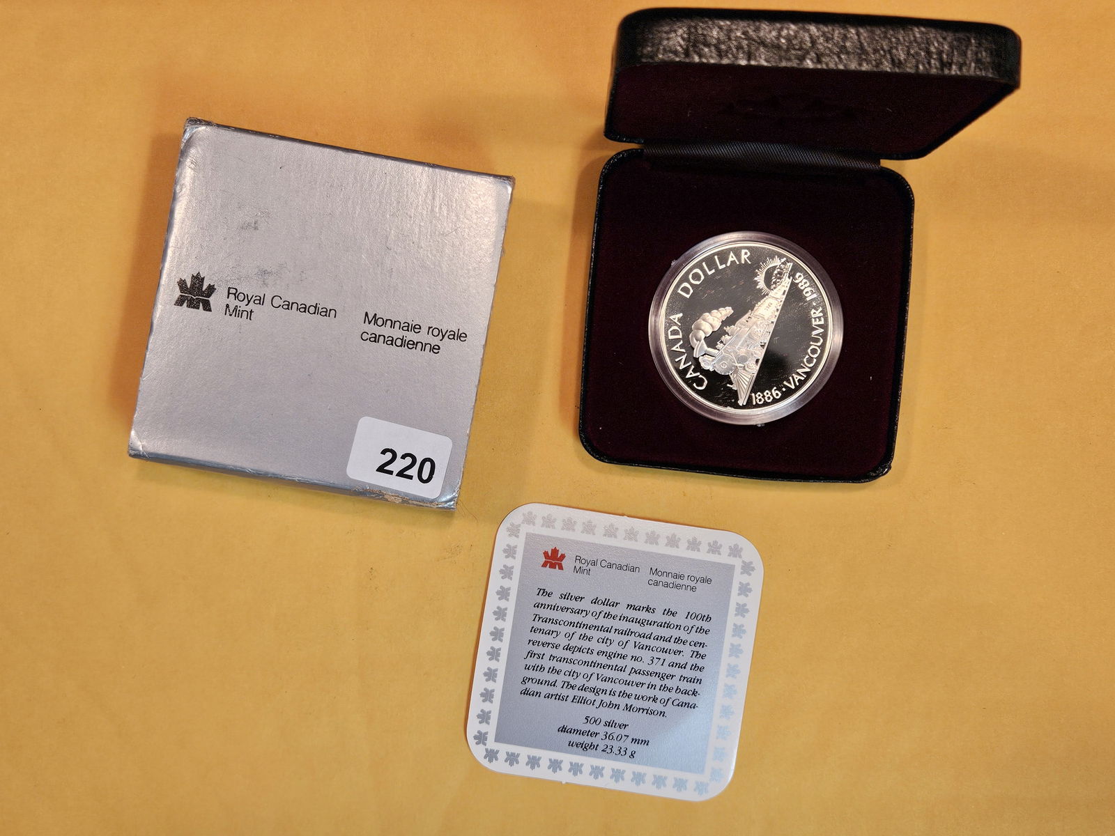 1986 Proof Deep Cameo Canada silver Dollar (1 of 2)