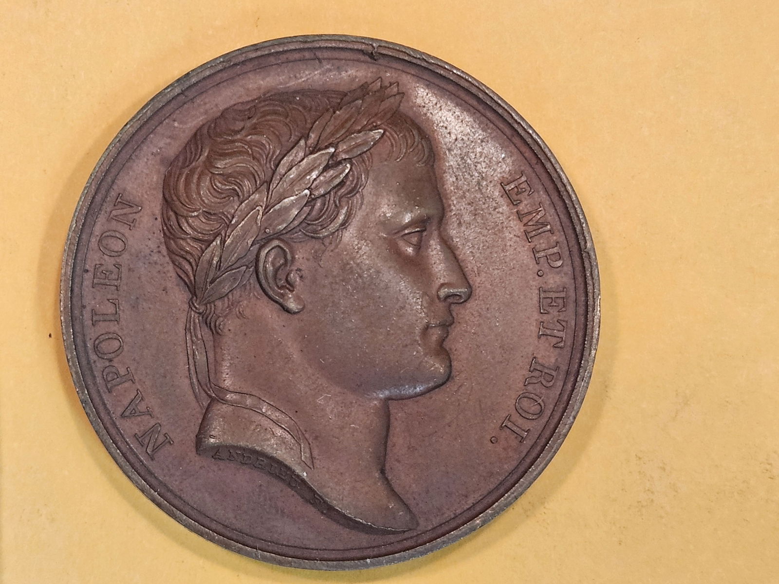** RARE 1805 Napoleon I Bonaparte Bronze Medal (1 of 9)