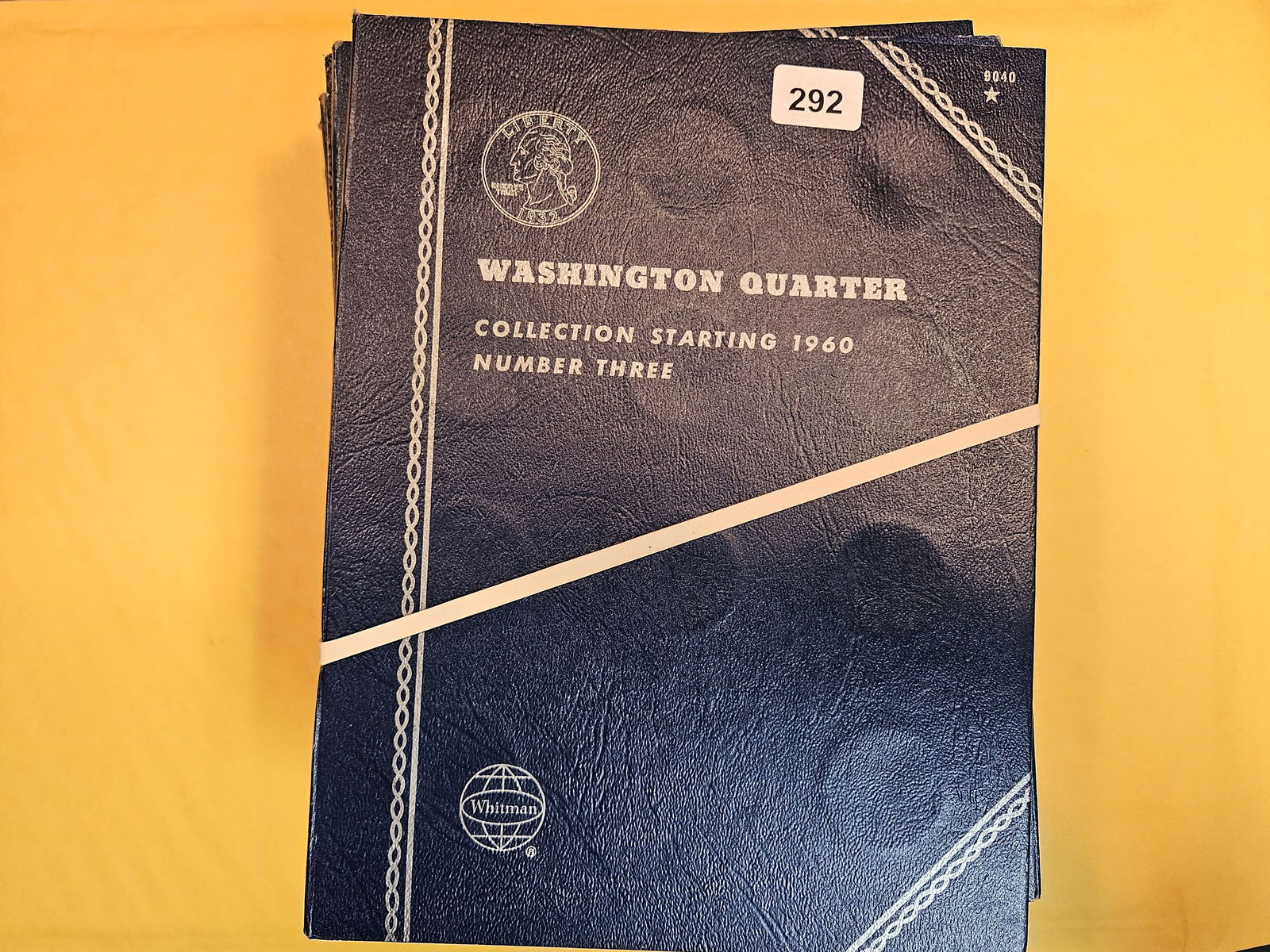 Ten Mixed, Empty, Whitman coin folders (1 of 2)