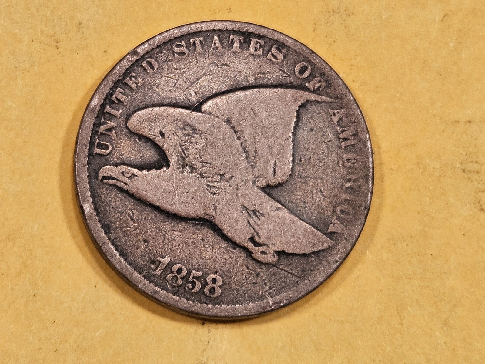 1858 Flying Eagle Small Letters Cent (1 of 3)