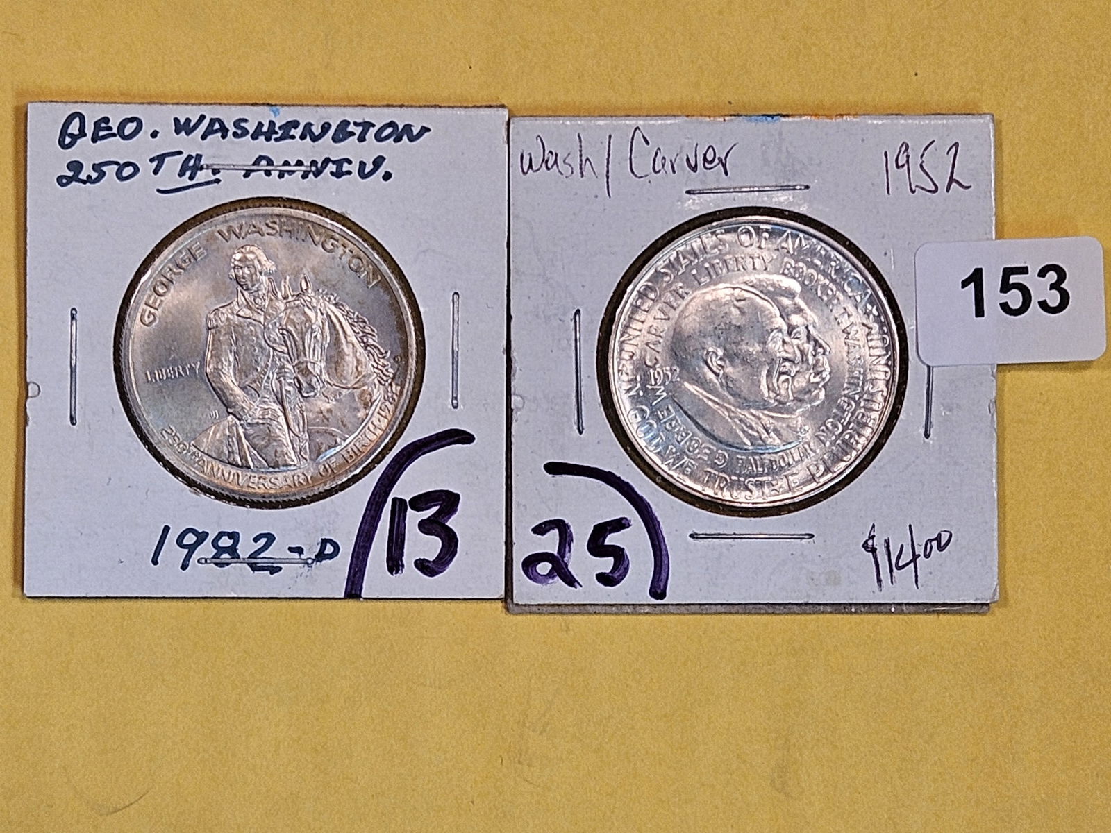 Two Choice Brilliant Uncirculated Commemorative silver half Dollars (1 of 4)