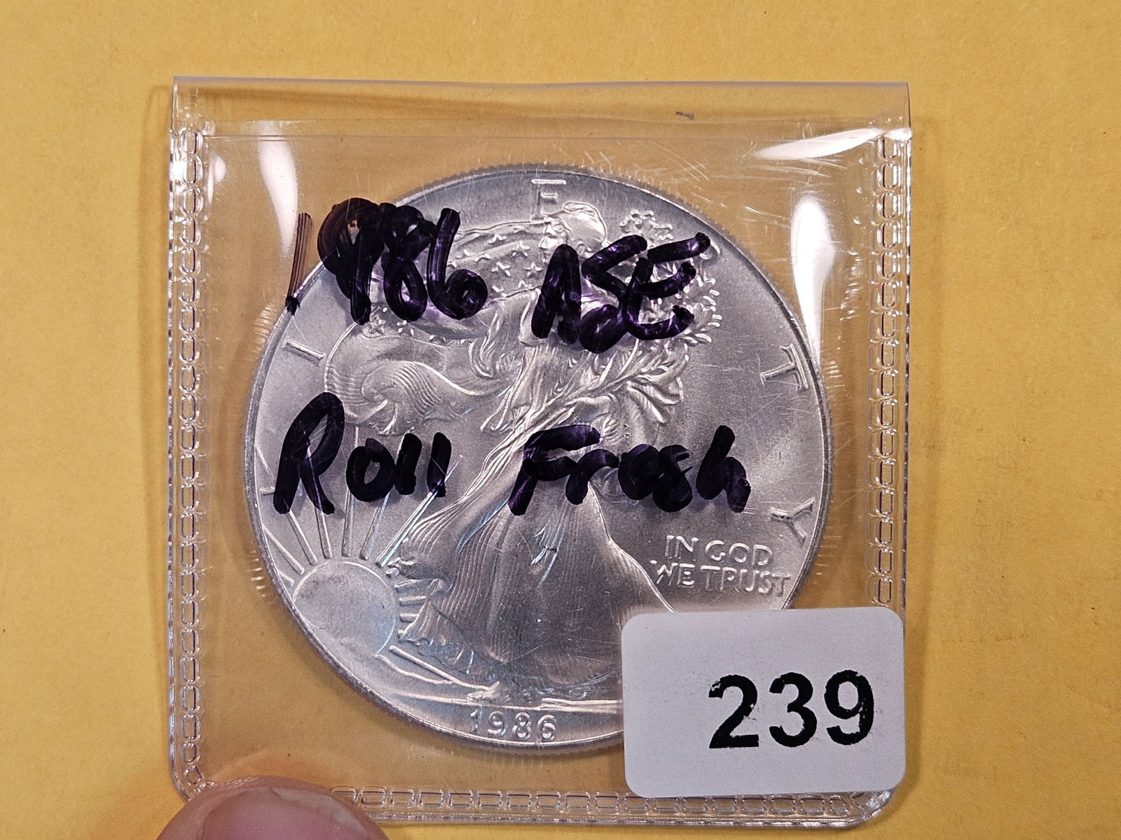 KEY DATE GEM Brilliant Uncirculated 1986 American Silver Eagle (1 of 3)