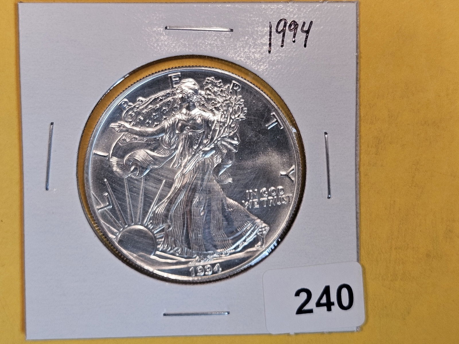 Semi-Key GEM Brilliant Uncirculated 1994 American Silver Eagle (1 of 2)