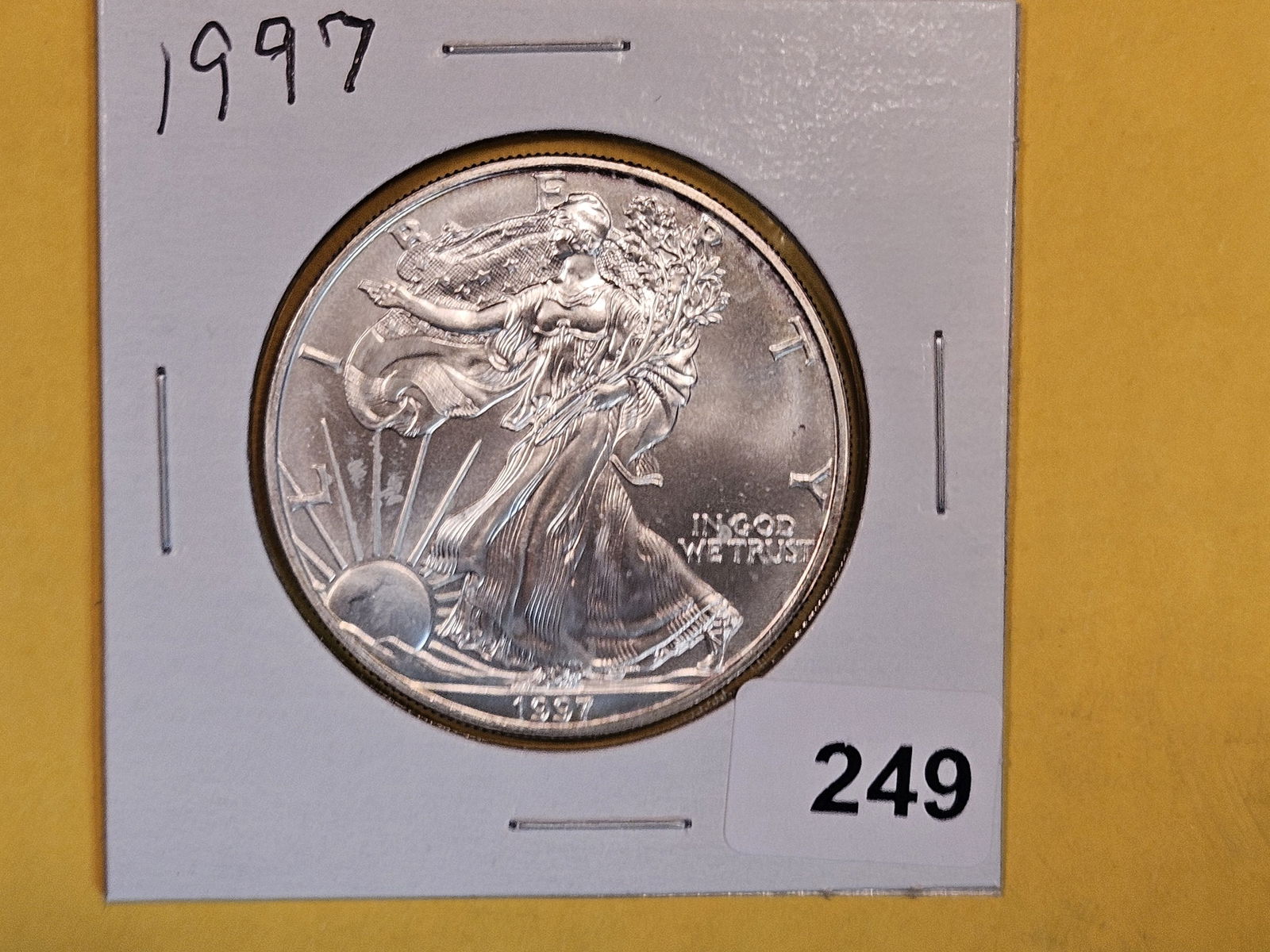 GEM Brilliant Uncirculated 1997 American Silver Eagle (1 of 2)