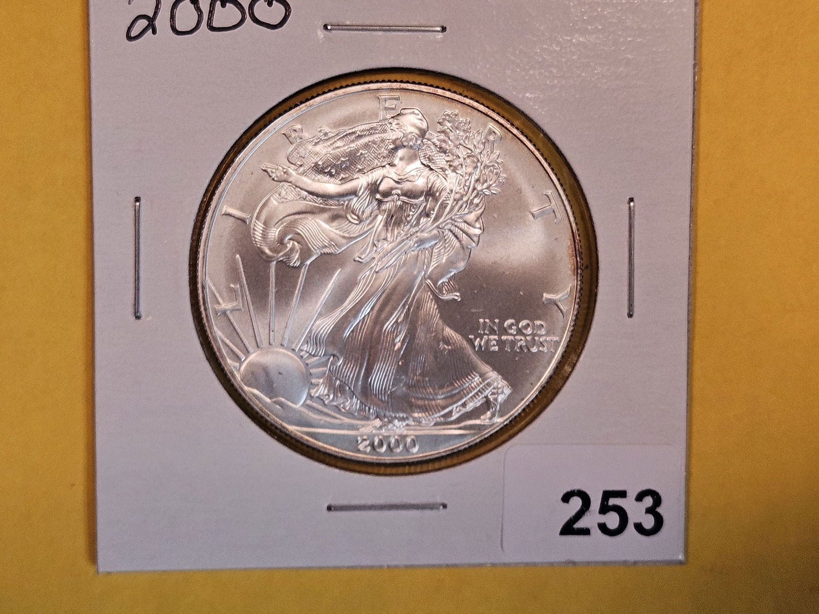 GEM Brilliant Uncirculated 2000 American Silver Eagle (1 of 2)