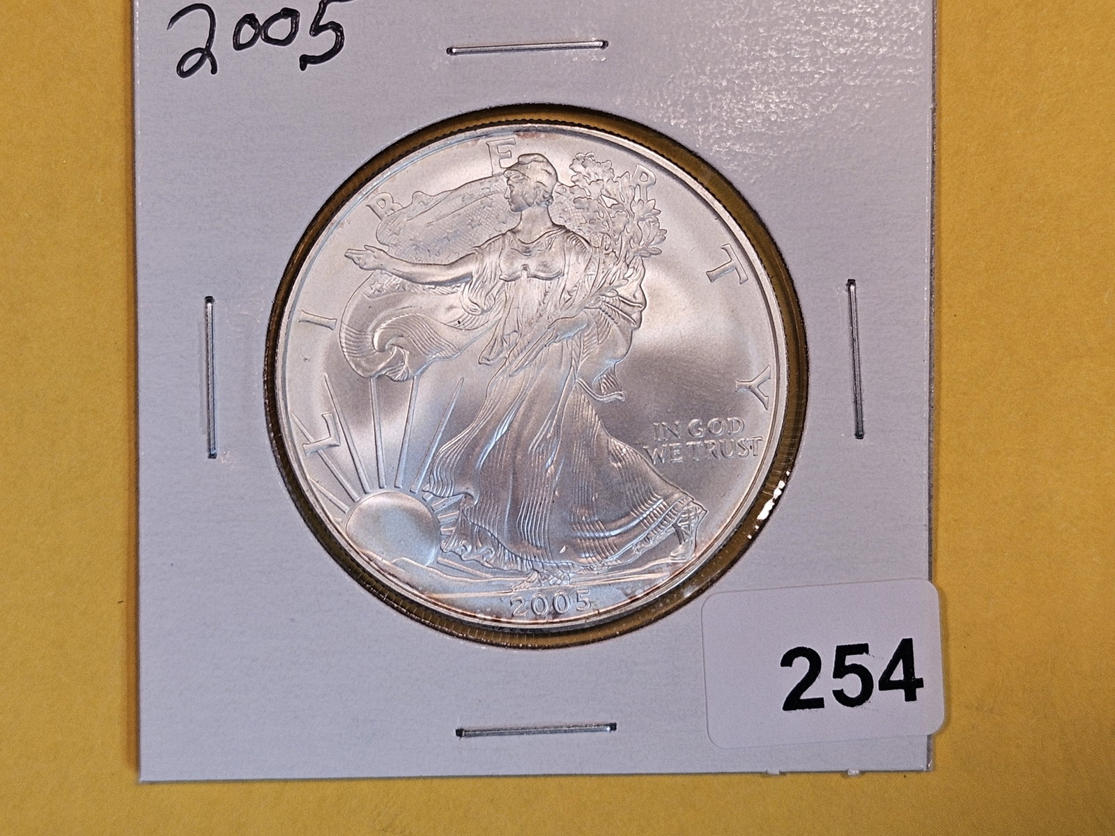 GEM Brilliant Uncirculated 2005 American Silver Eagle (1 of 2)