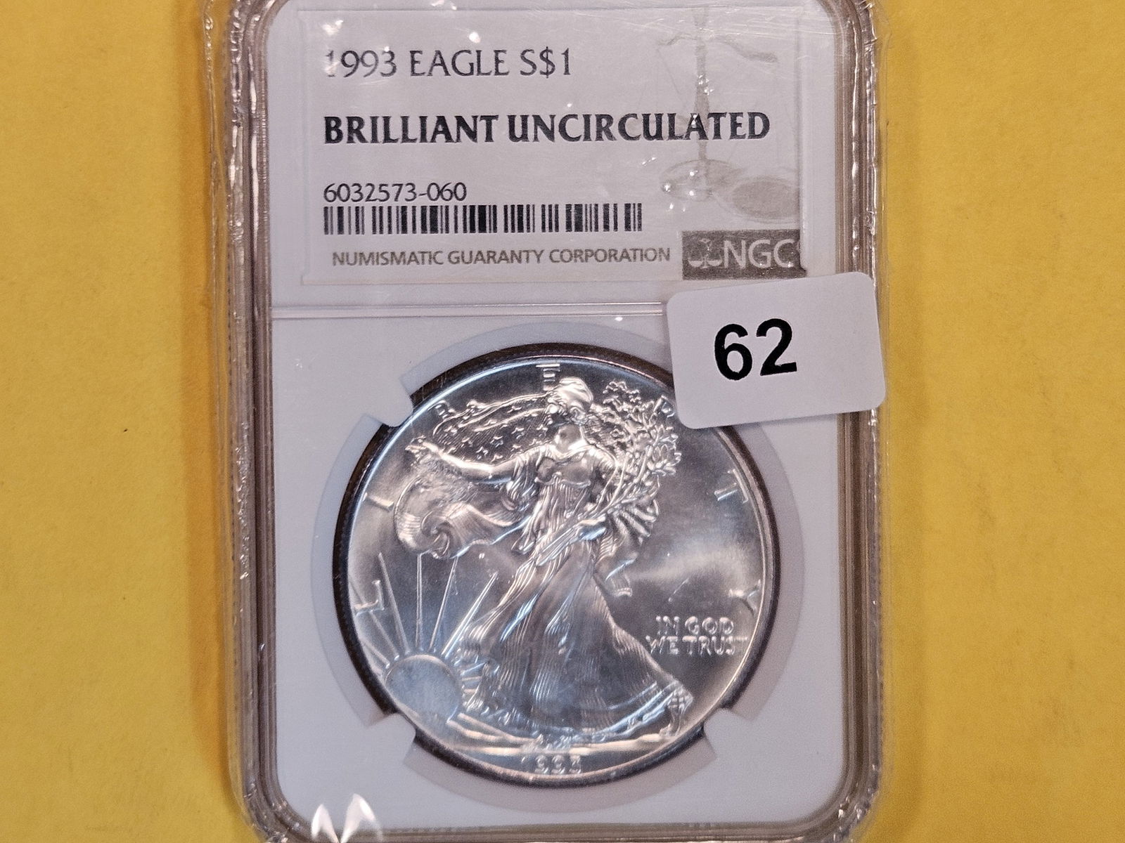 NGC 1993 American Silver Eagle (1 of 2)