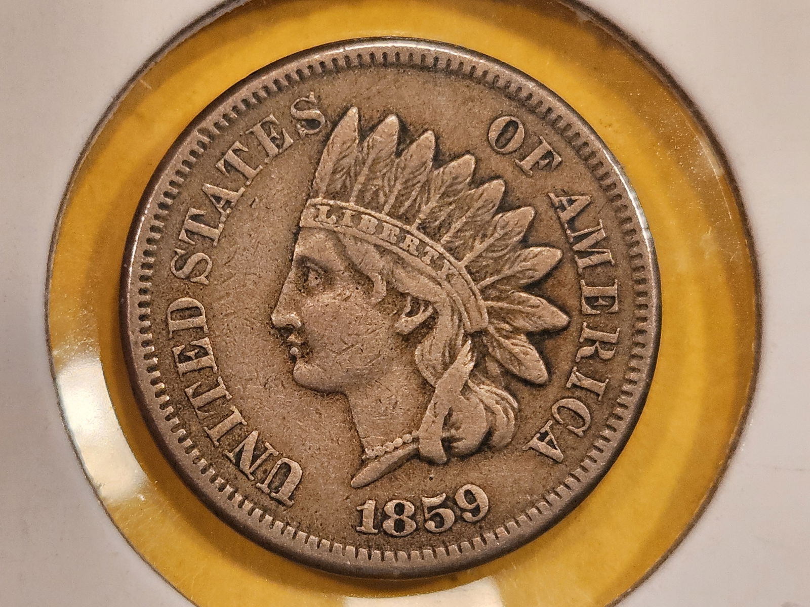 1859 Copper-Nickel Indian Cent (1 of 2)
