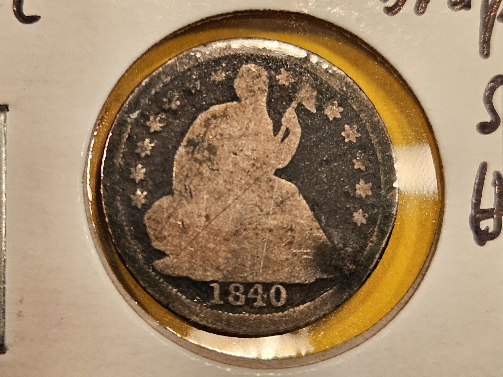* KEY DATE* 1840-O No Drapery Seated Liberty half Dime (1 of 4)