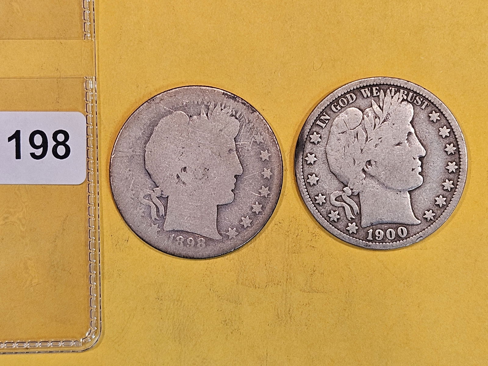 Two little better Barber half Dollars (1 of 2)