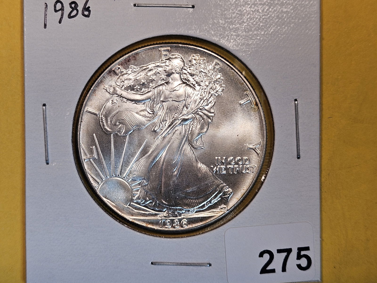 Key Date GEM Brilliant Uncirculated 1986 American Silver Eagle (1 of 2)