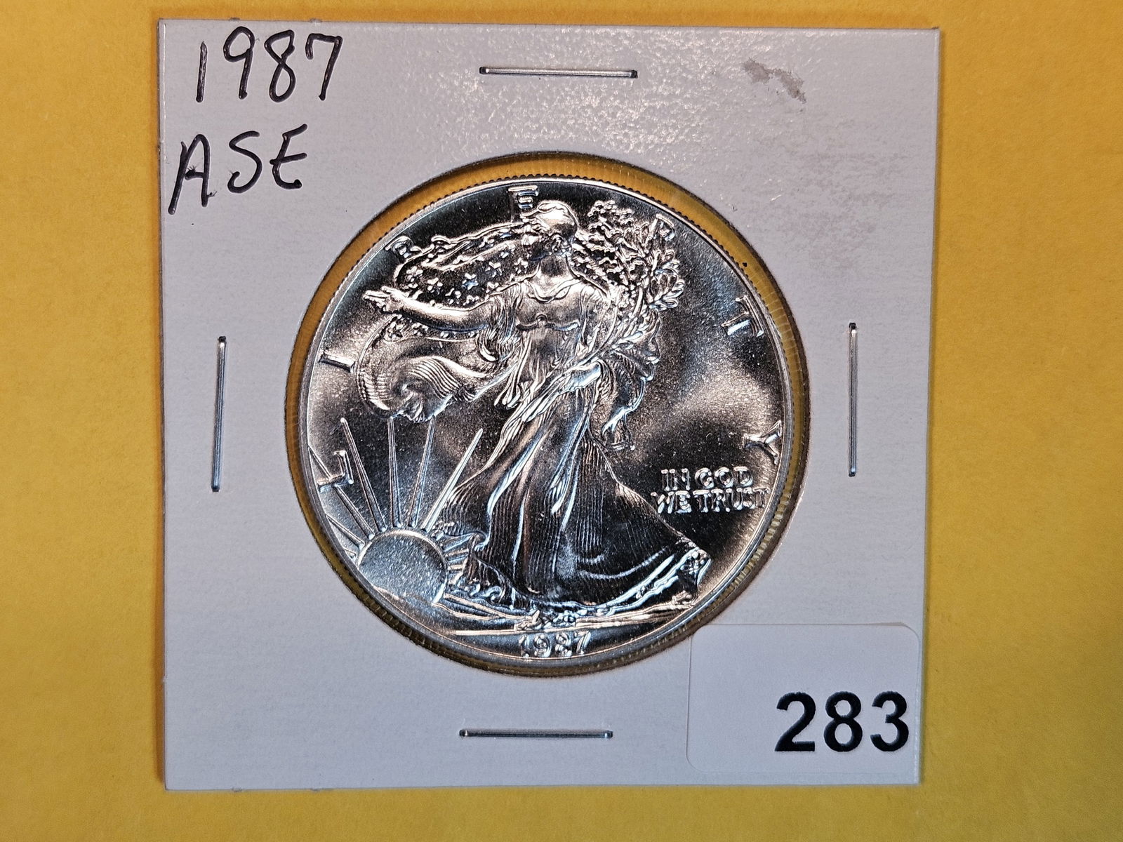 GEM Brilliant Uncirculated 1987 American Silver Eagle (1 of 2)