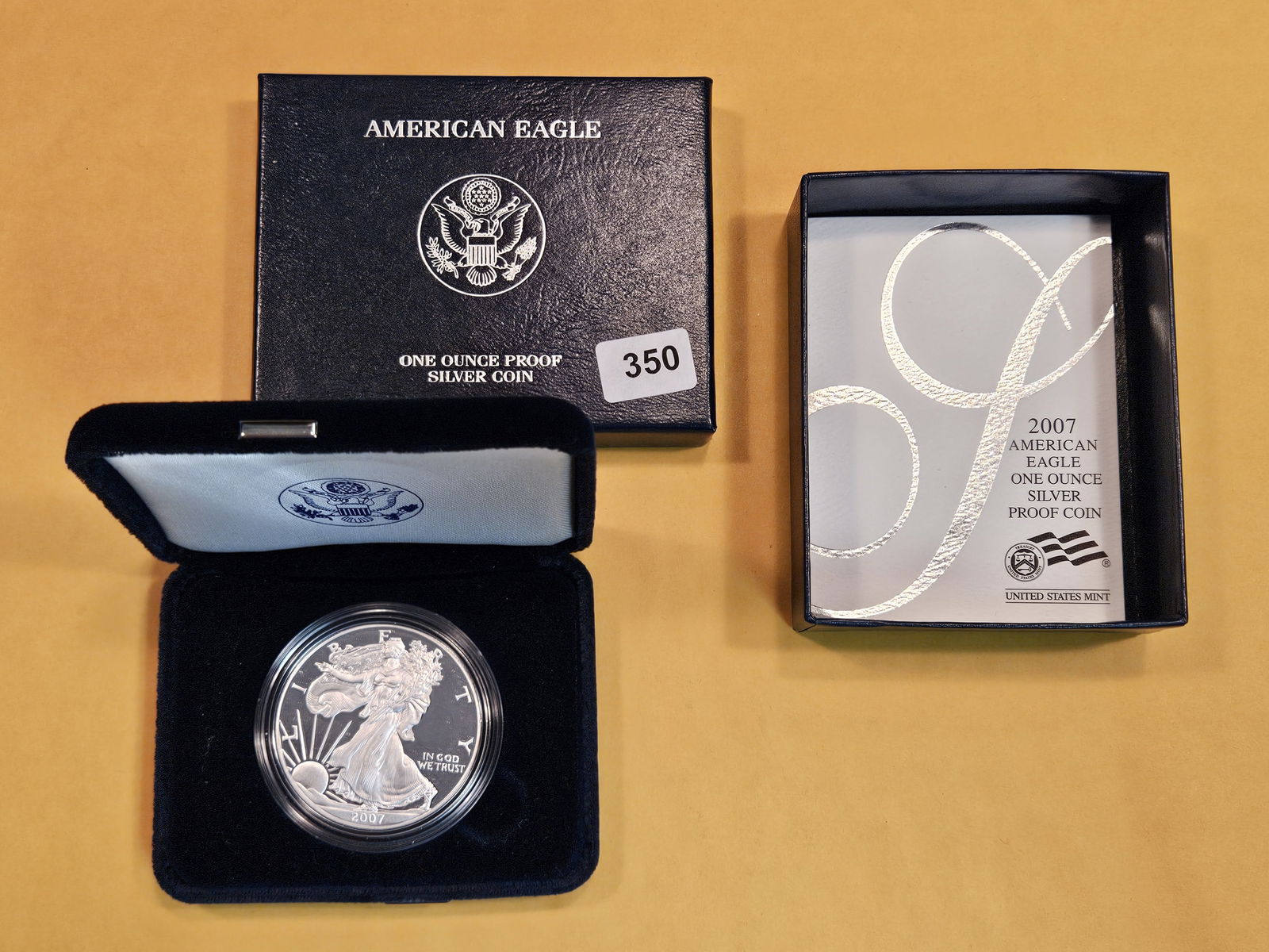 2007 GEM Proof Deep Cameo American Silver Eagle (1 of 2)