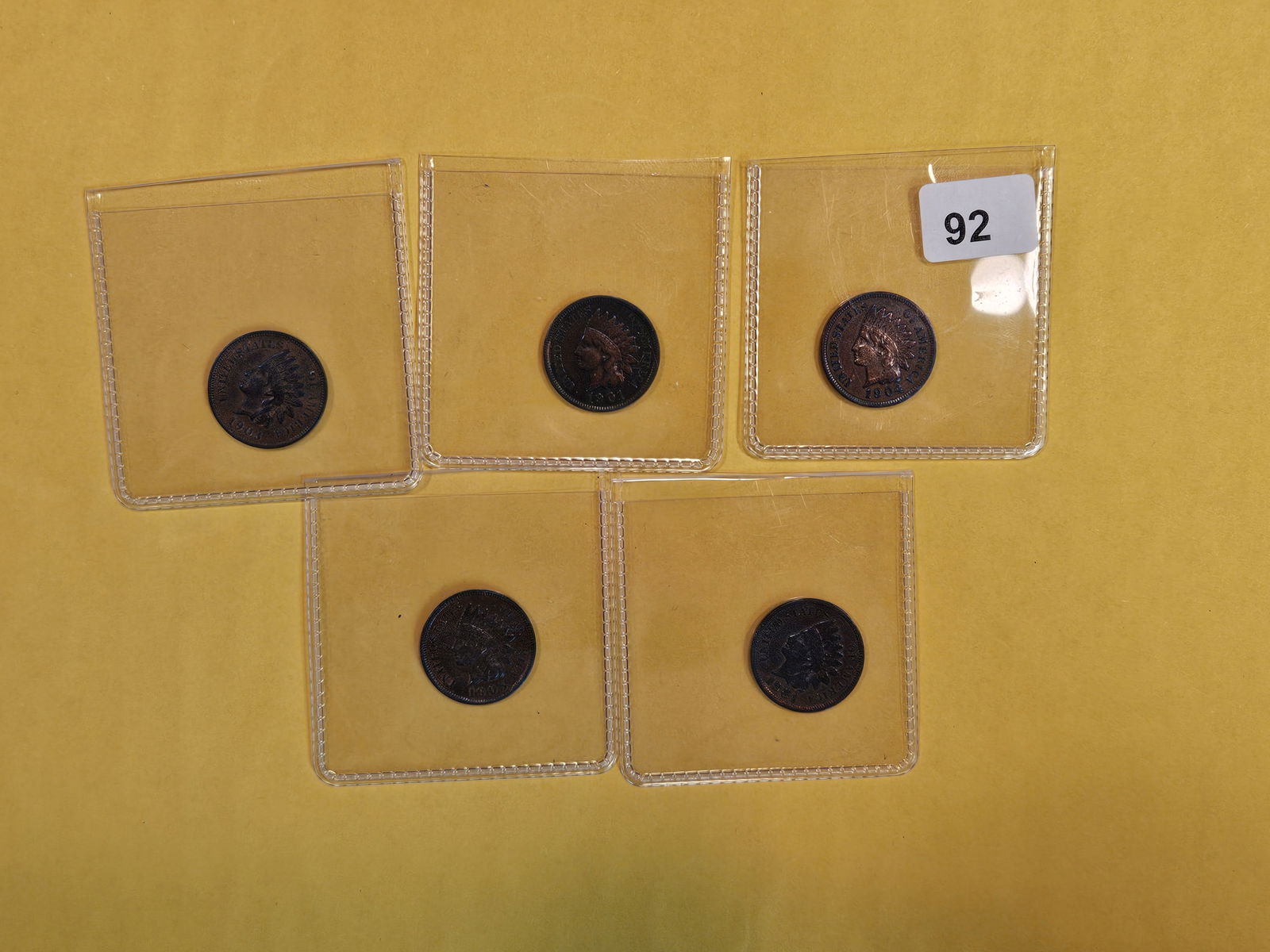 Five Indian Cents (1 of 6)