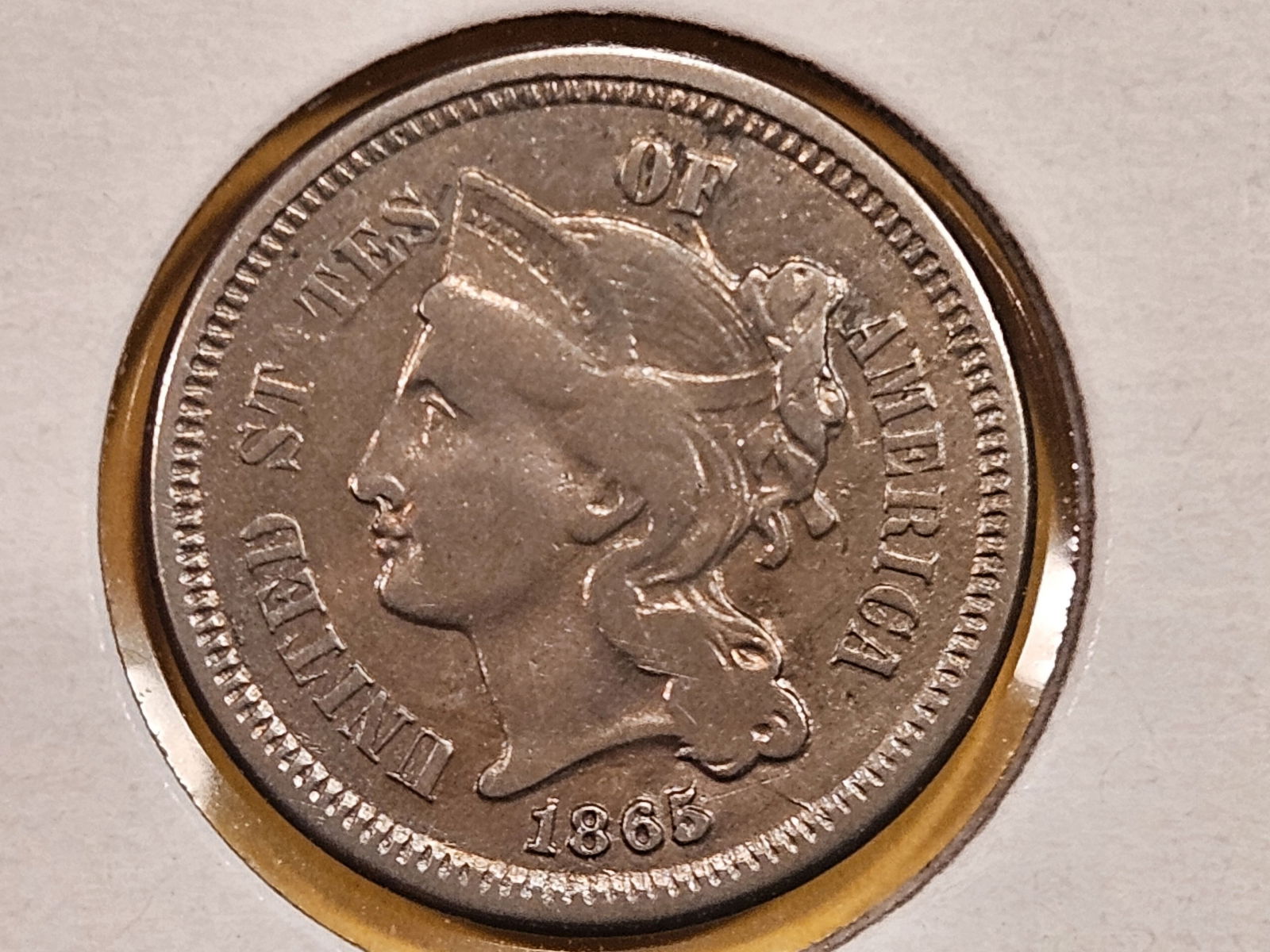 1865 Three Cent Nickel (1 of 3)