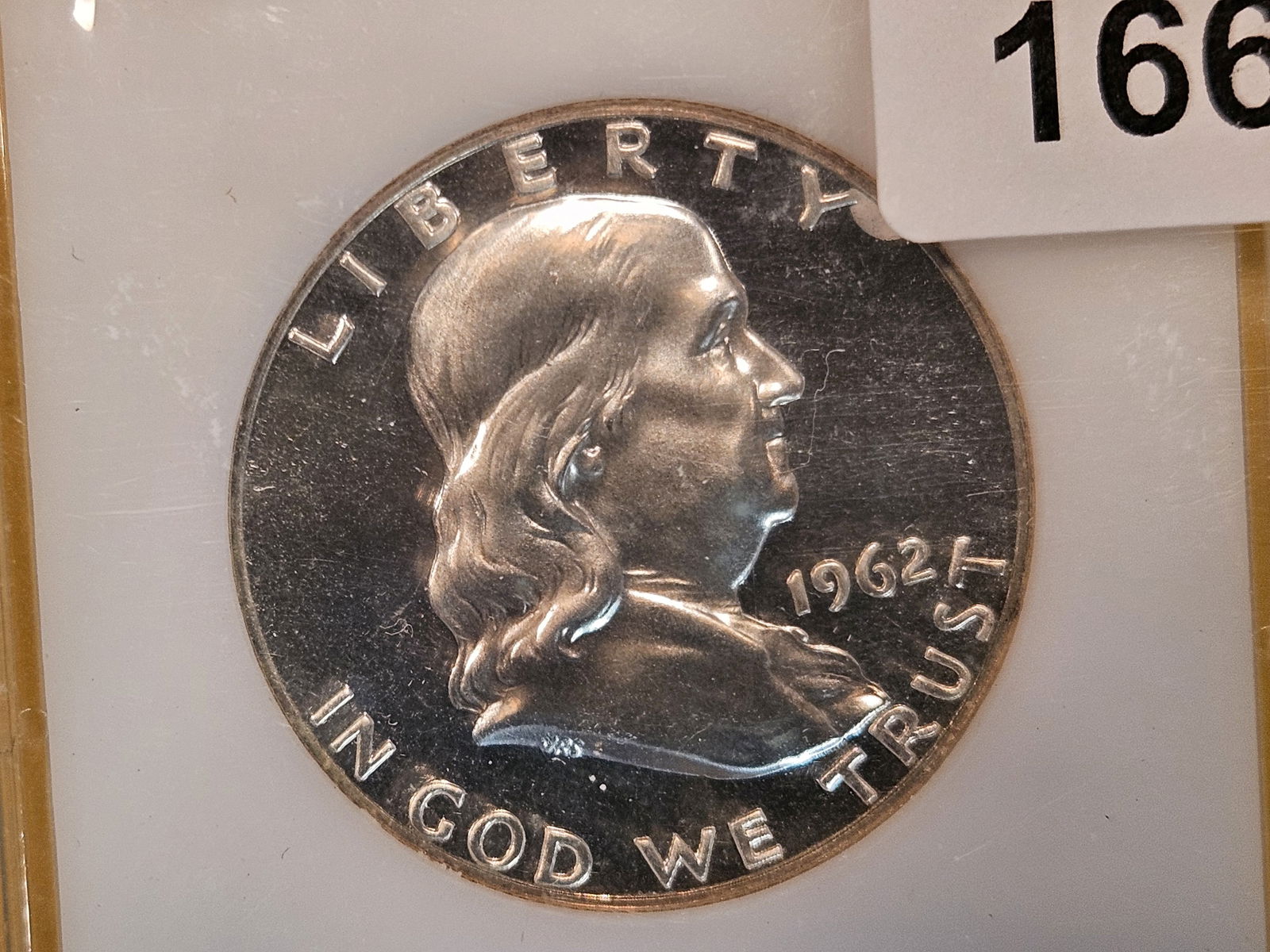 GEM Proof Cameo 1962 Franklin Half Dollar (1 of 3)