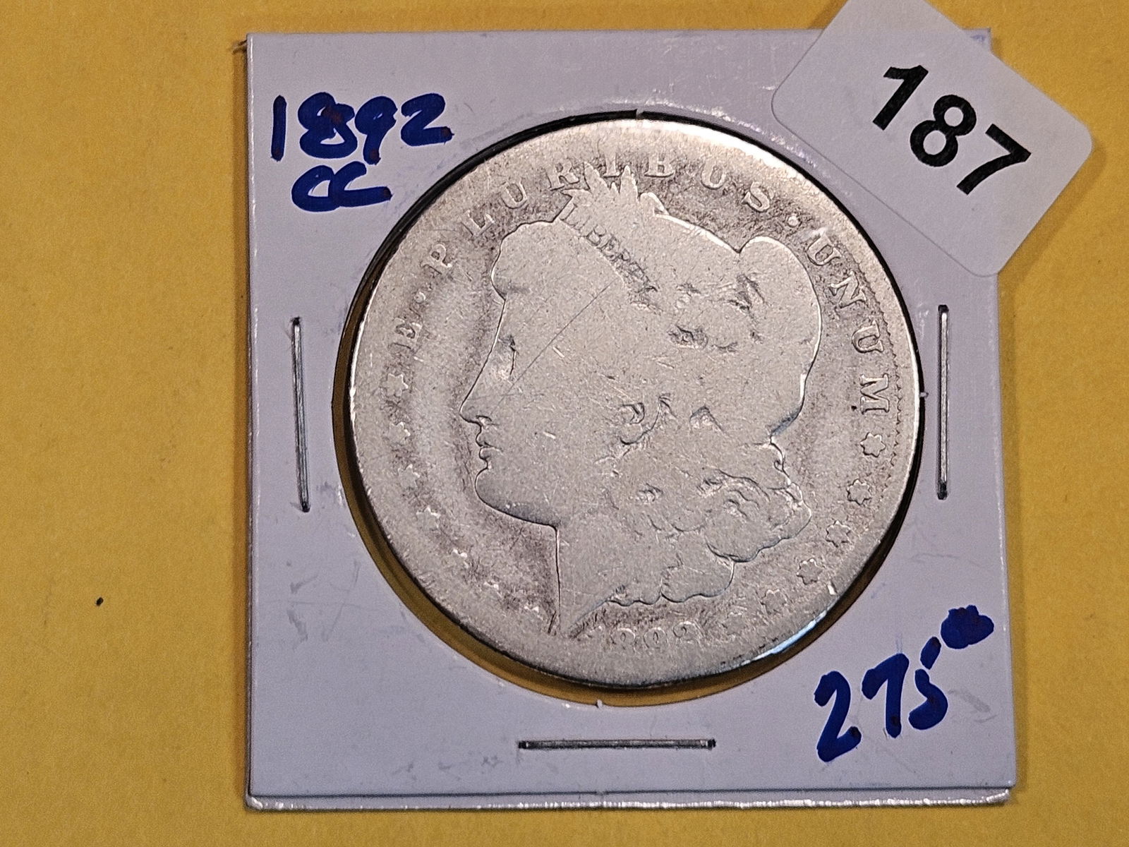 ** KEY DATE ** 1892-CC Morgan Dollar (1 of 2)