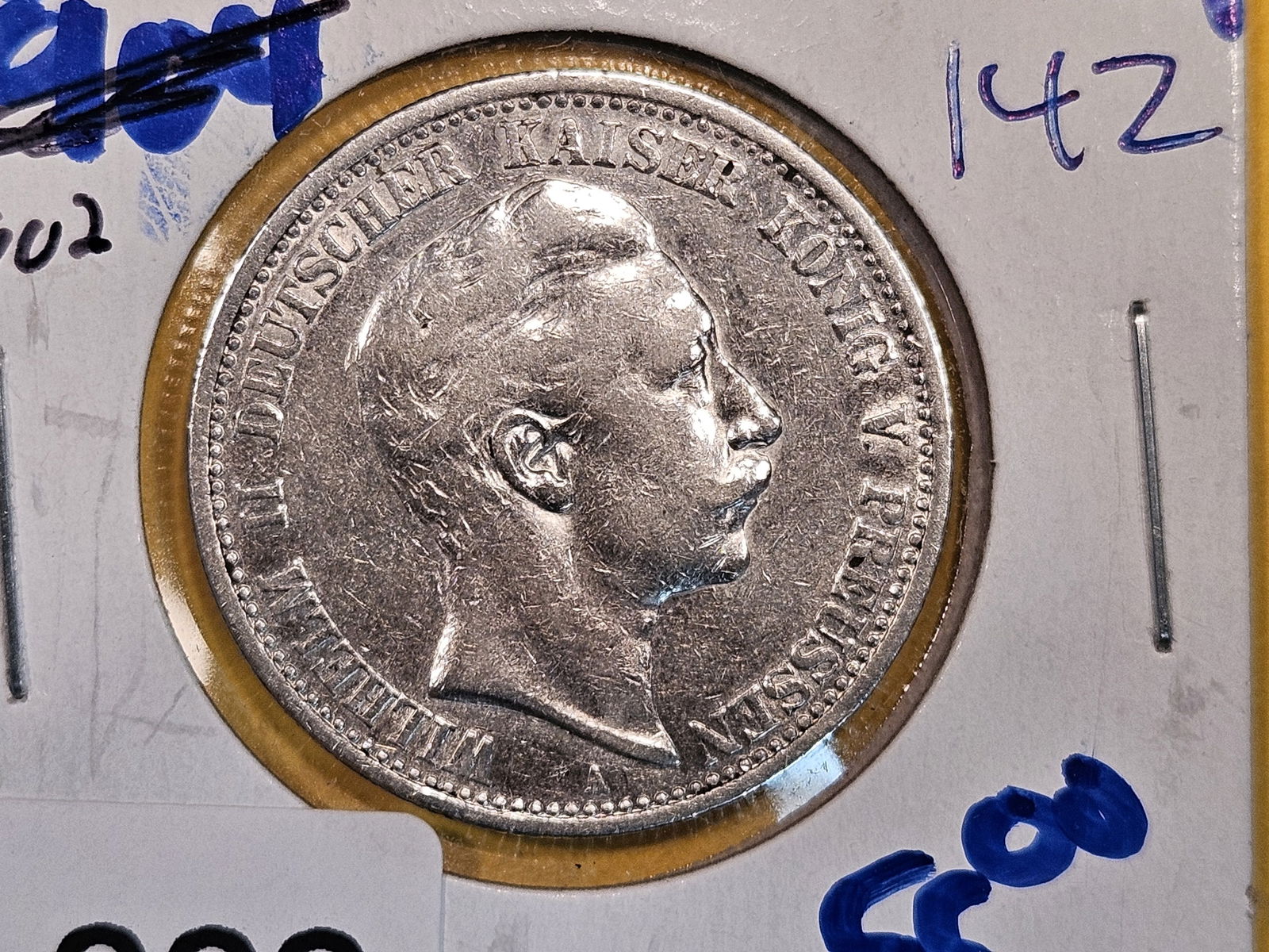 1902 German States Prussia silver 2 marks (1 of 3)