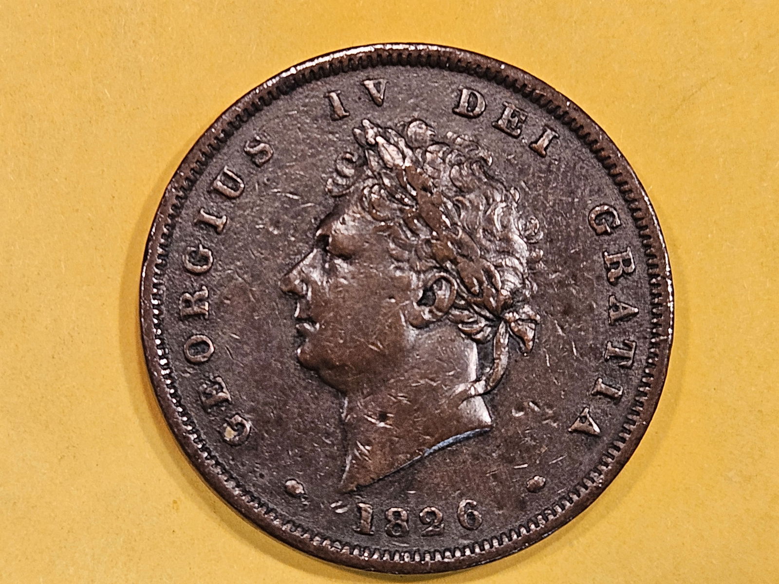 1826 Great Britain penny (1 of 5)
