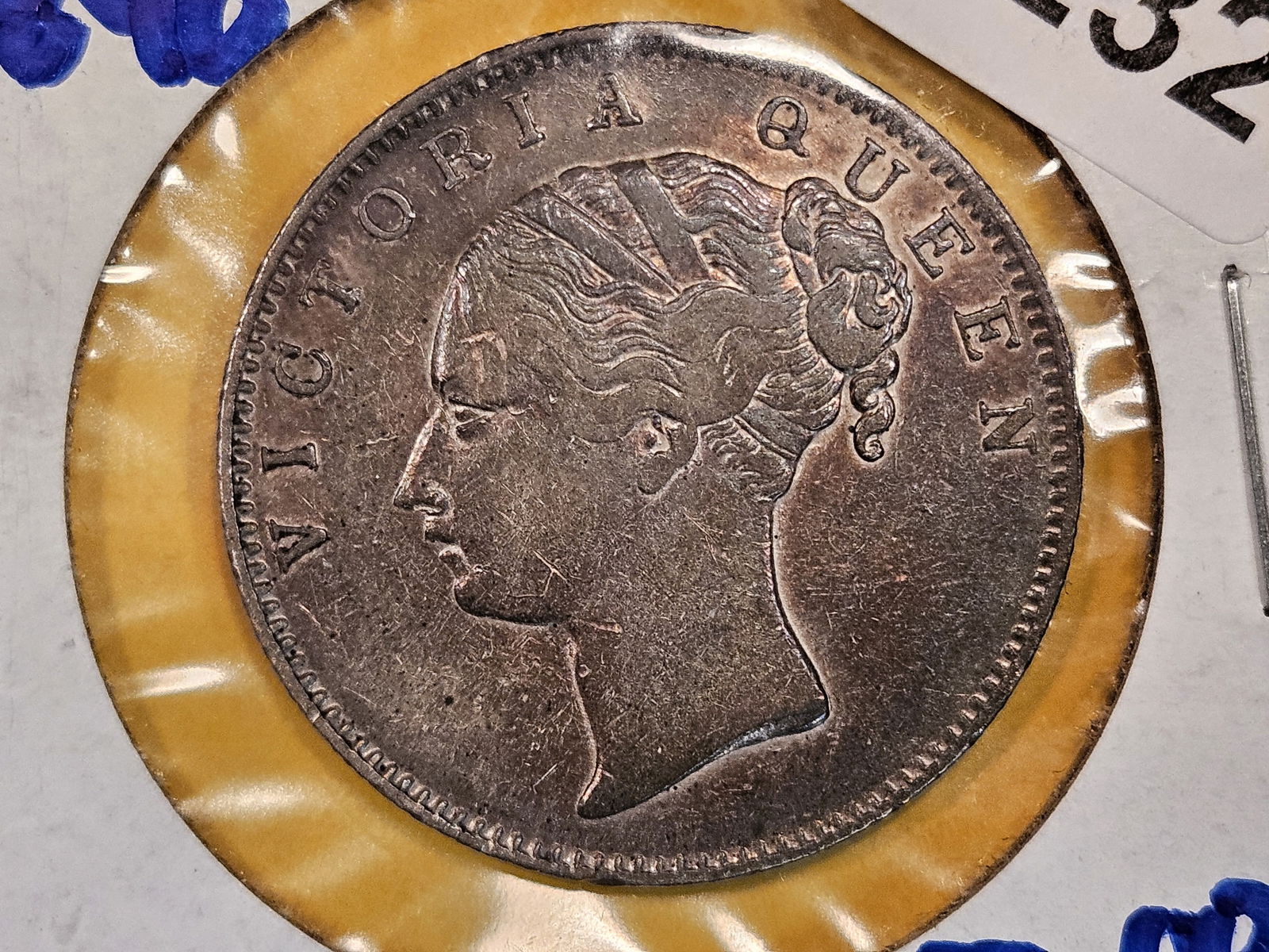 1840 British-India one silver rupee (1 of 3)